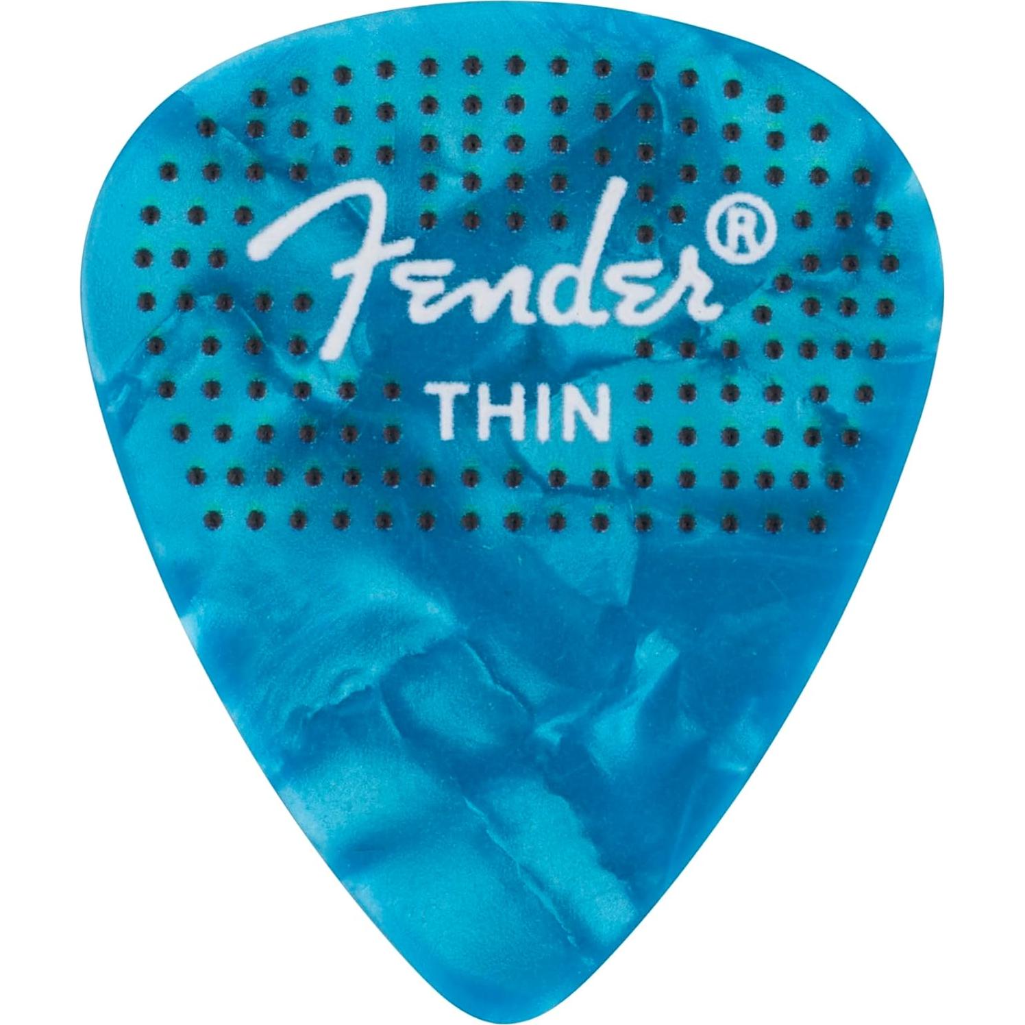 Púas de guitarra celuloide Fender 351 mediana paquete 12