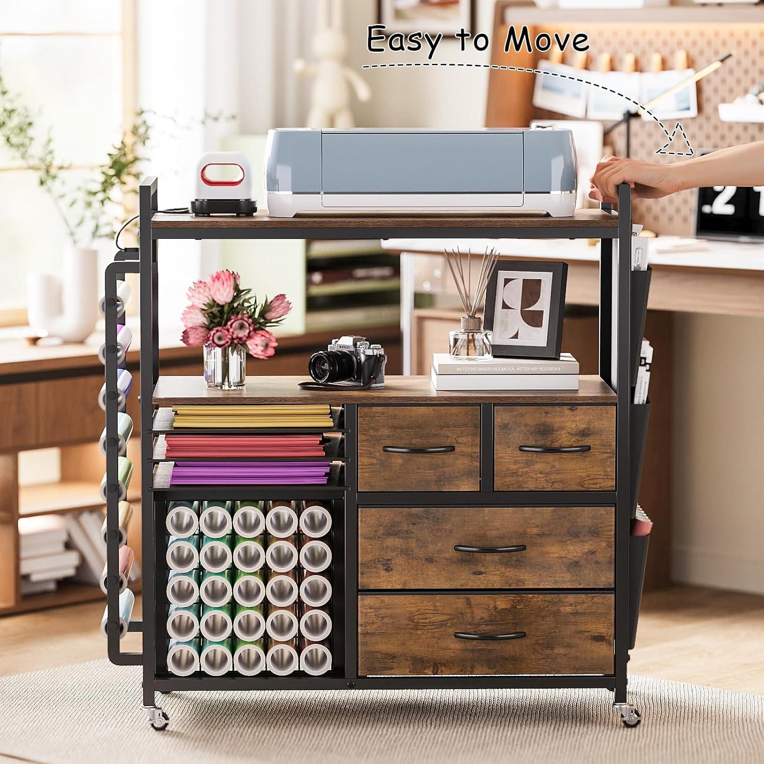 Carro Organizador de Almacenamiento VENNQD para Cricut 84x34cm