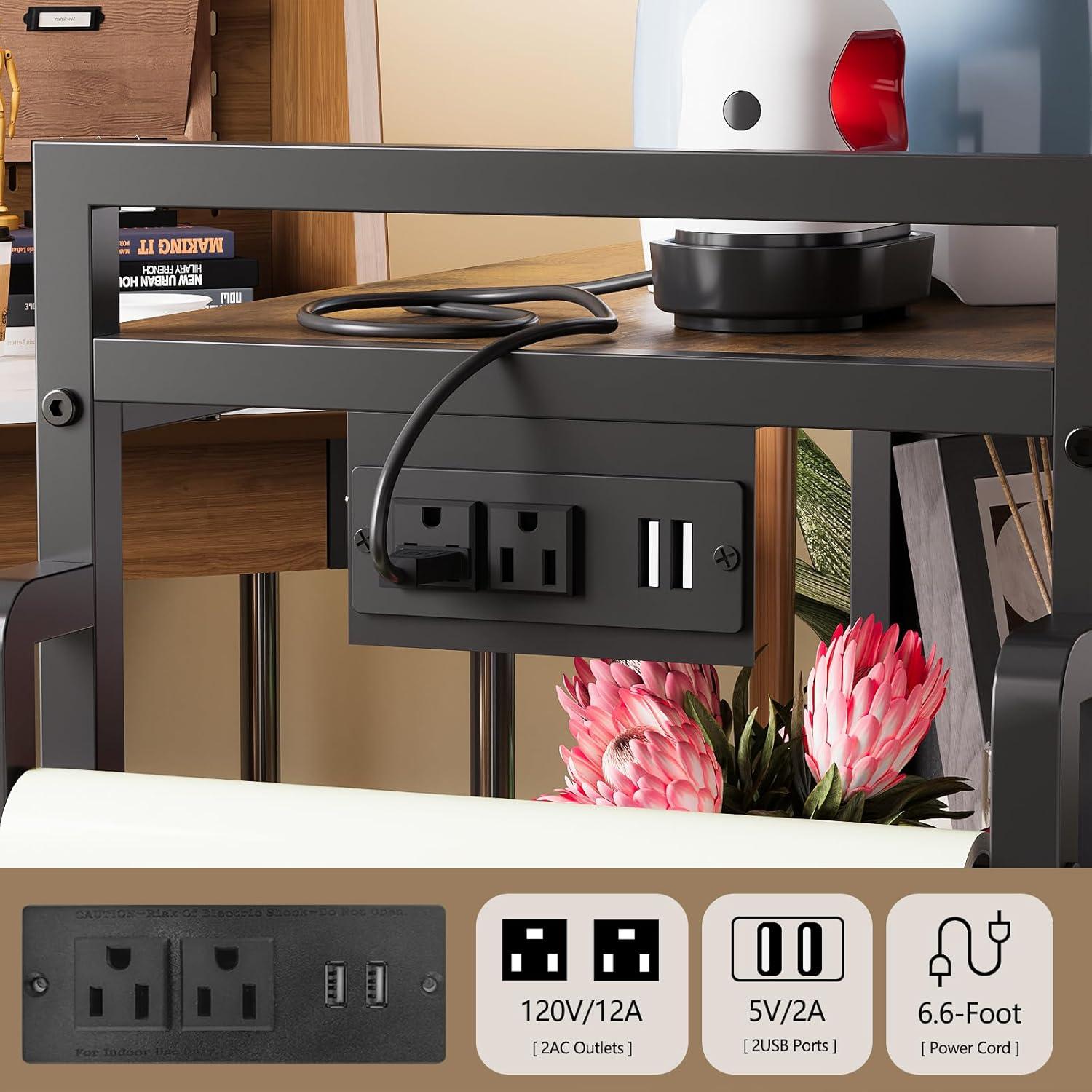 Carro Organizador de Almacenamiento VENNQD para Cricut 84x34cm