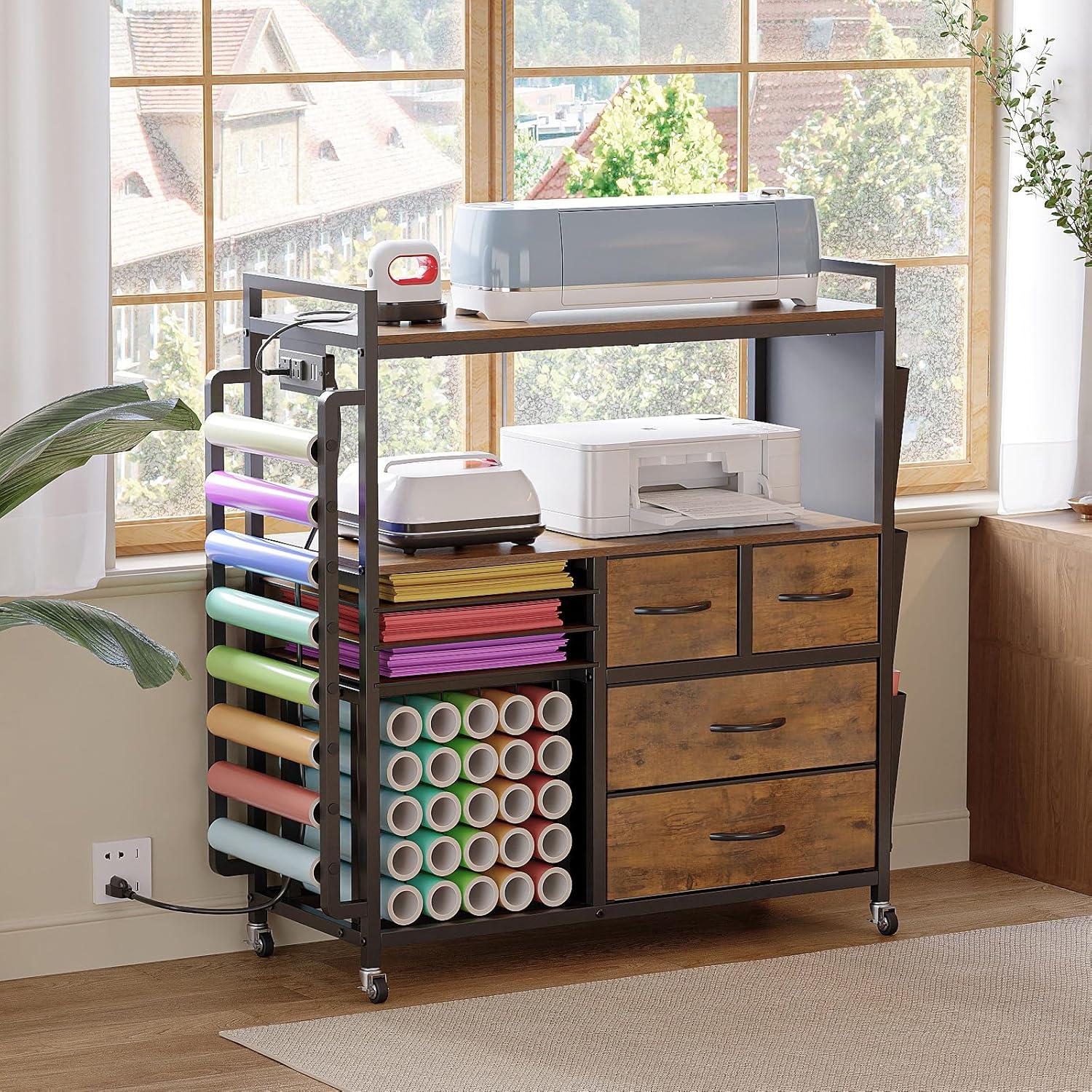 Carro Organizador de Almacenamiento VENNQD para Cricut 84x34cm