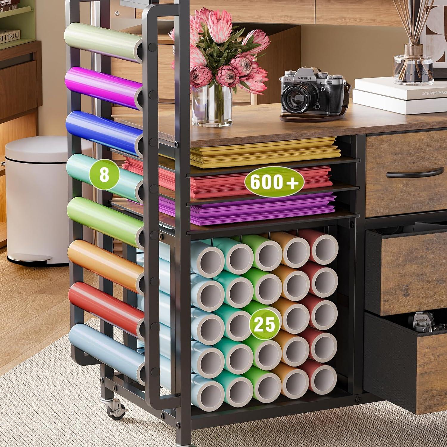 Carro Organizador de Almacenamiento VENNQD para Cricut 84x34cm