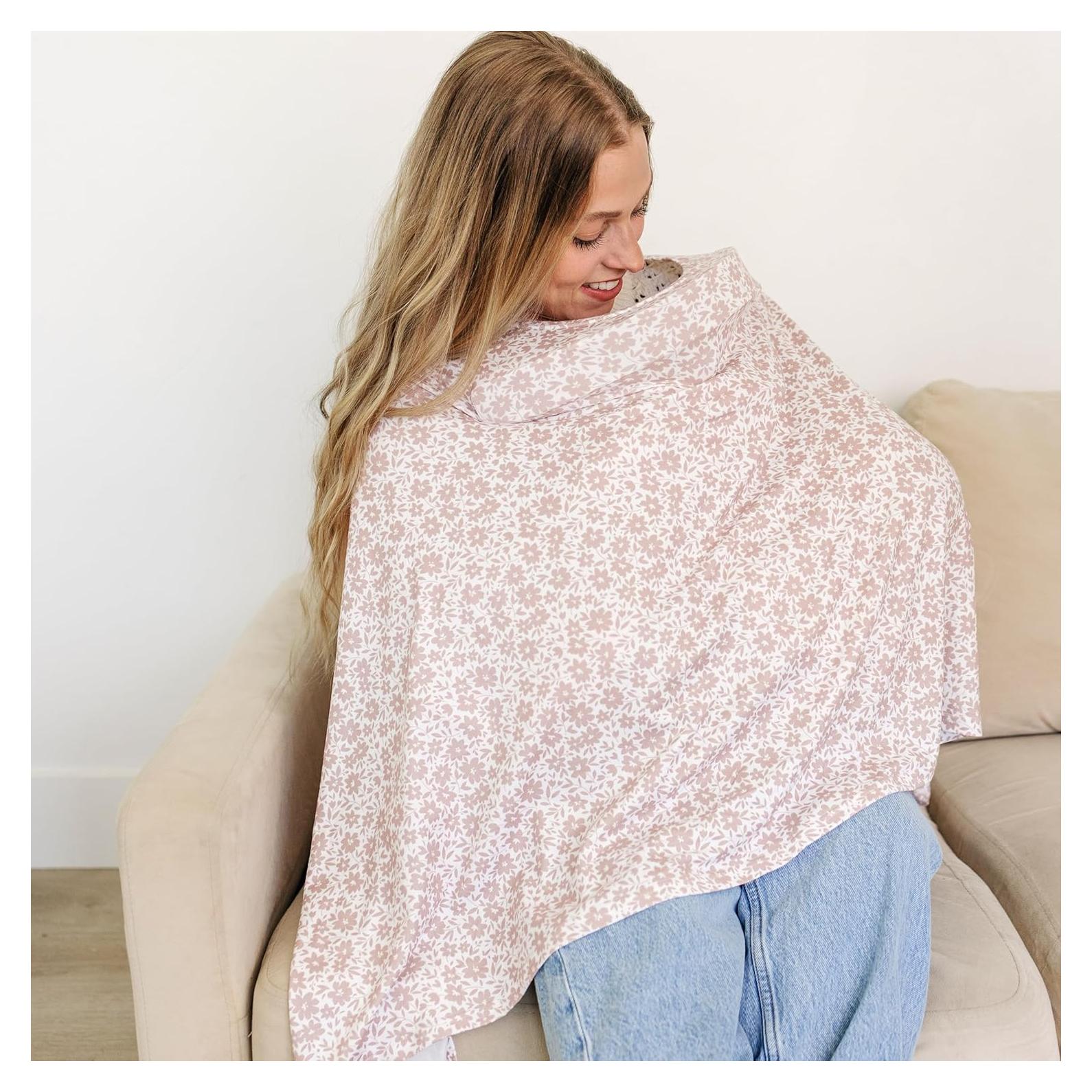 Cubierta de Lactancia Rosa Antiguo - Algodón Orgánico Premium