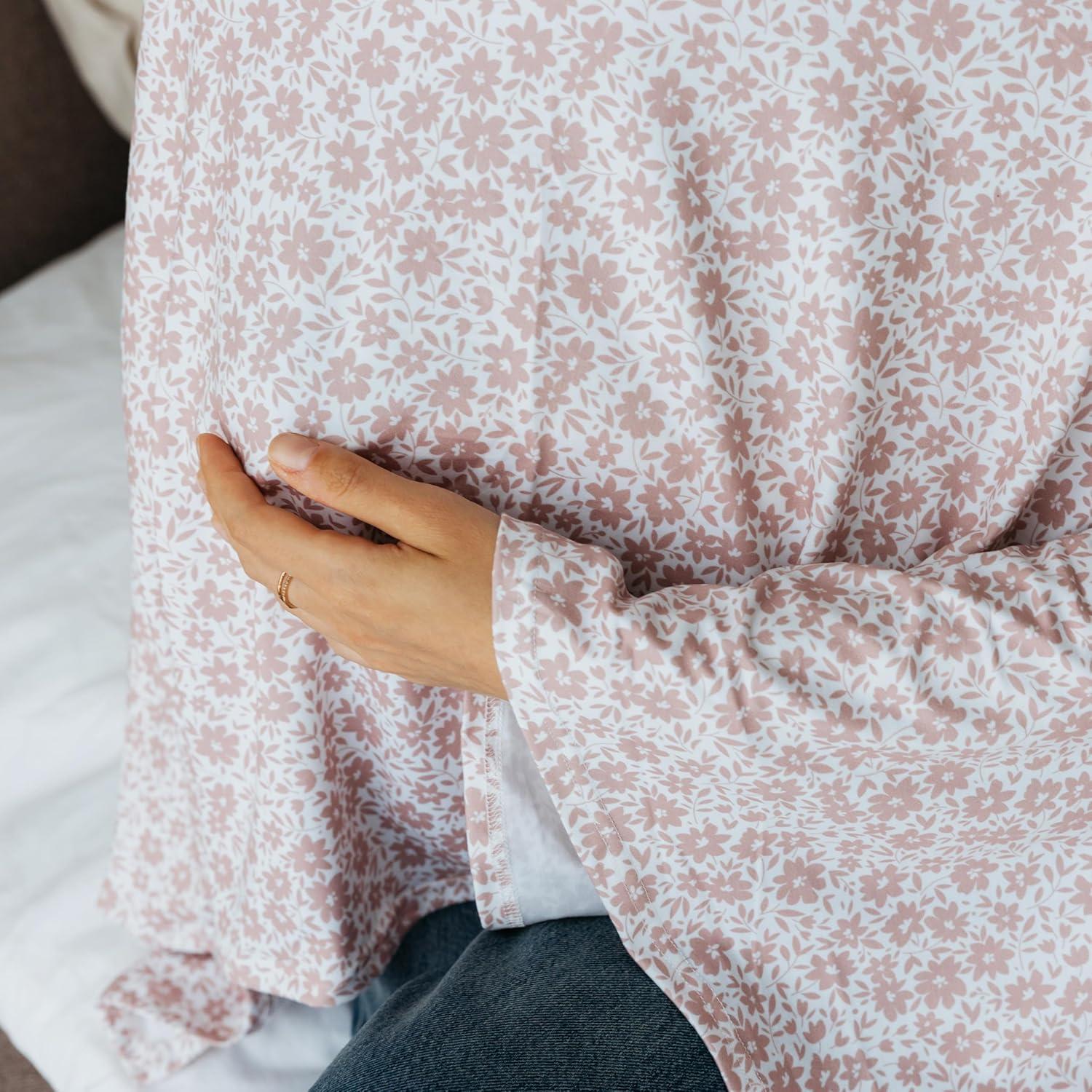 Cubierta de Lactancia Rosa Antiguo - Algodón Orgánico Premium