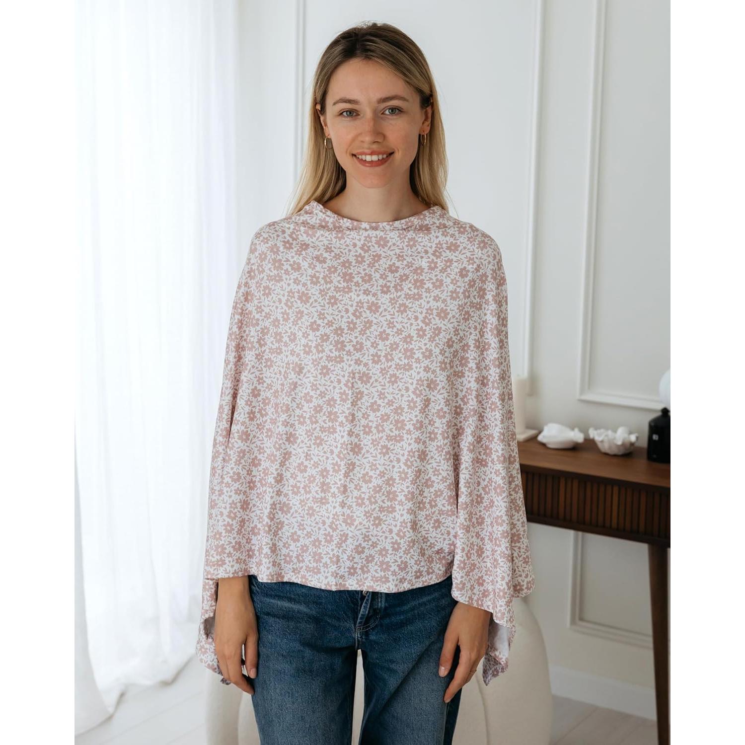 Cubierta de Lactancia Rosa Antiguo - Algodón Orgánico Premium