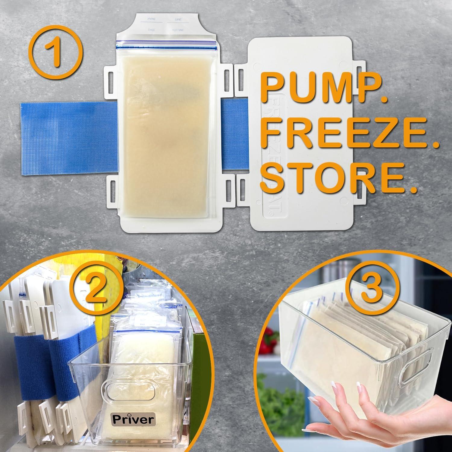Organizador de Almacenamiento de Leche Materna Priver - Freeze Flat