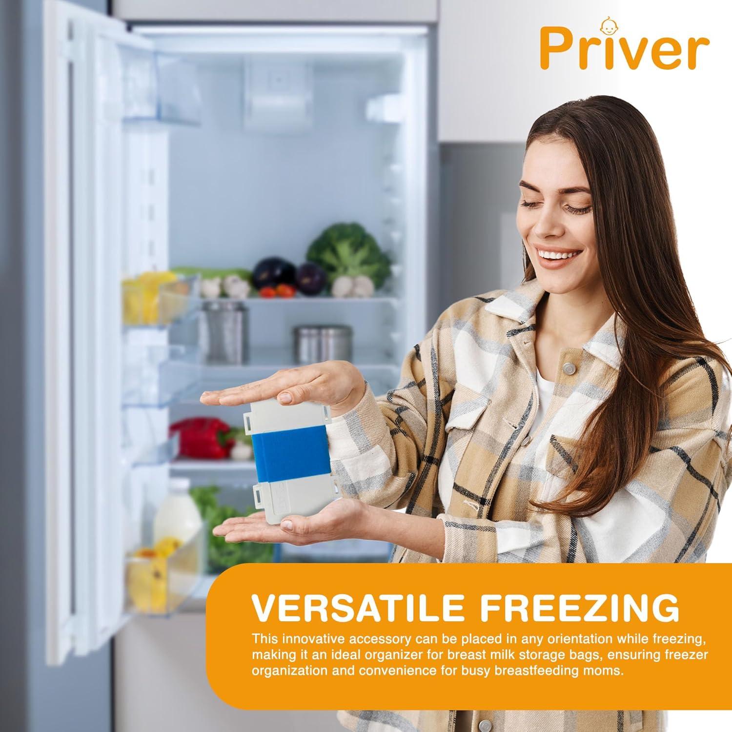 Organizador de Almacenamiento de Leche Materna Priver - Freeze Flat