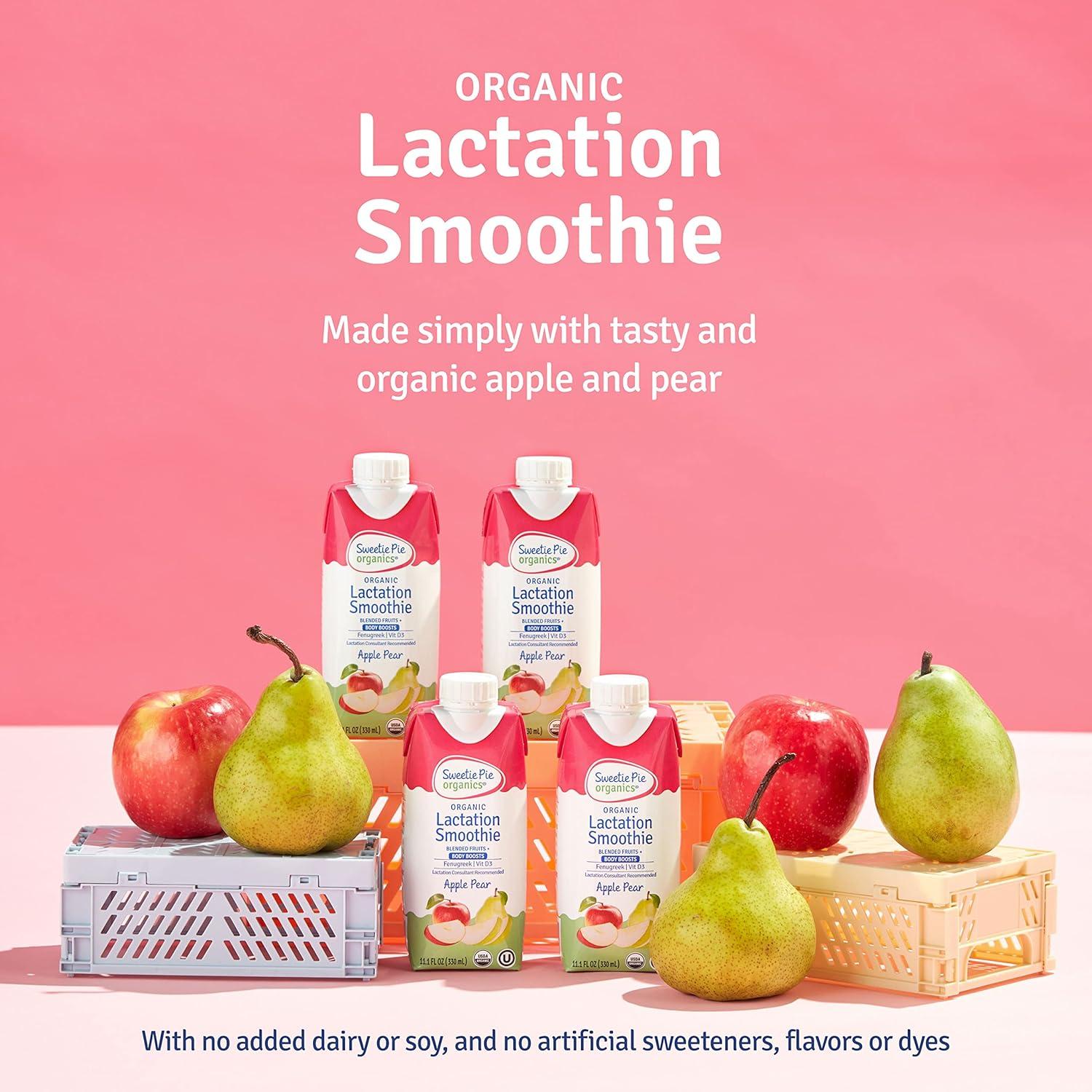 Batido de Lactancia Sweetie Pie Organics Manzana Pera 4 Pack