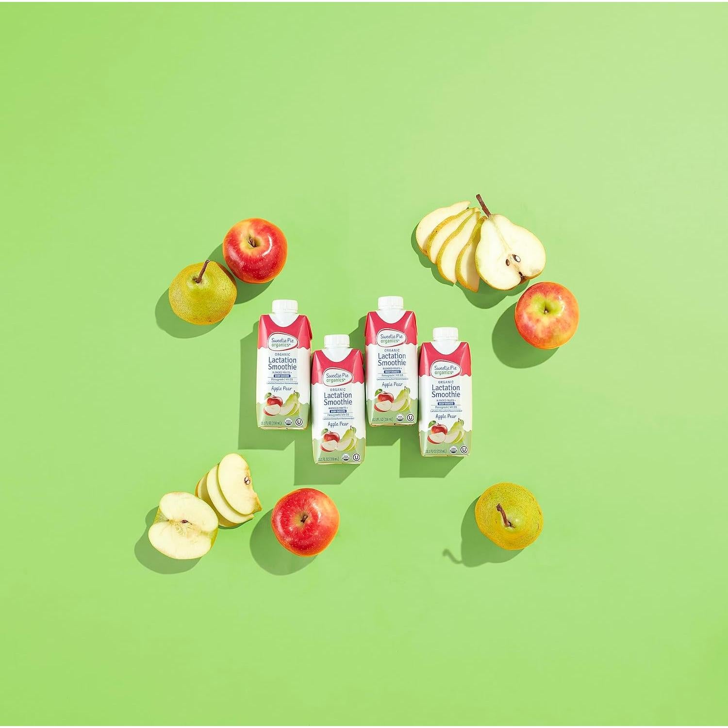 Batido de Lactancia Sweetie Pie Organics Manzana Pera 4 Pack