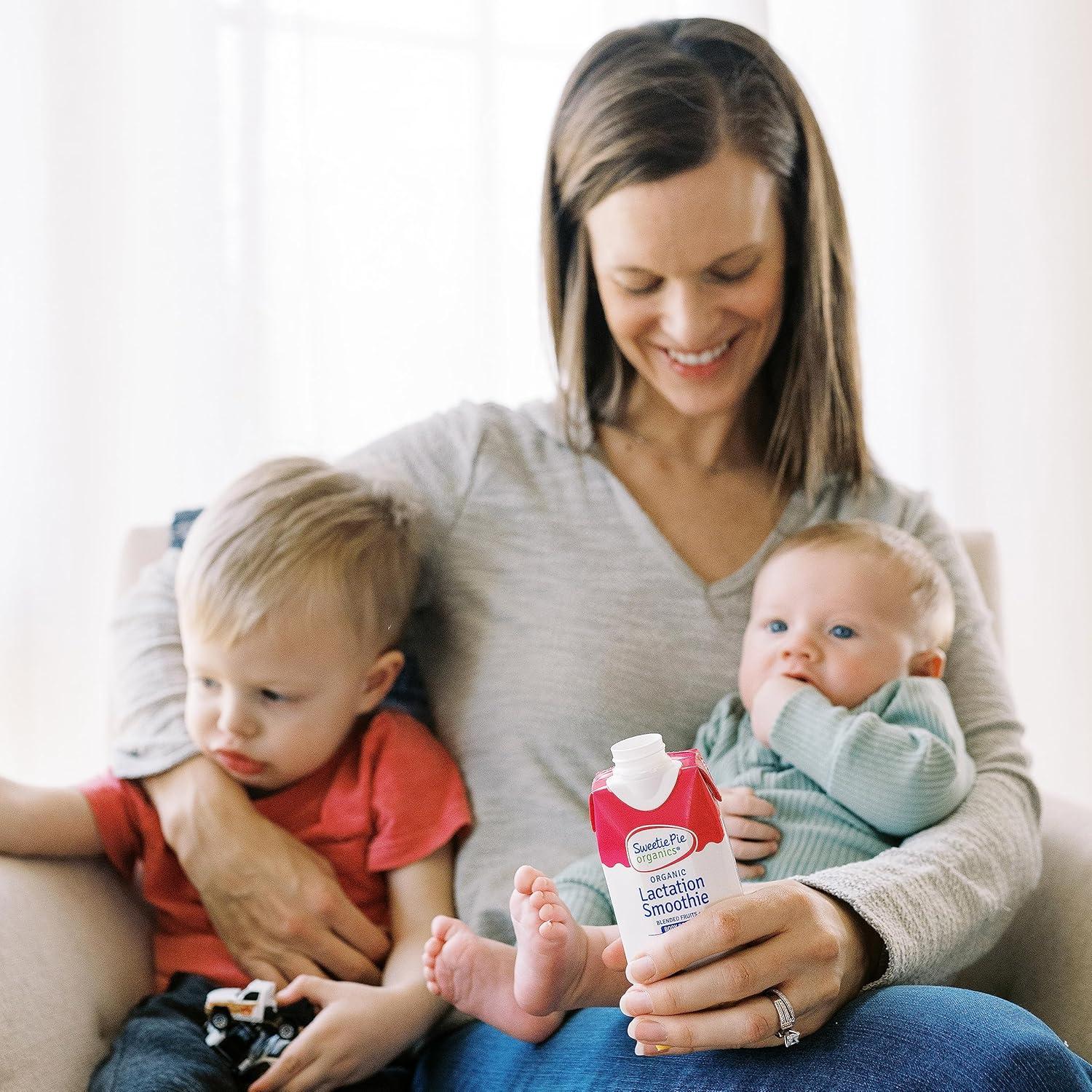 Batido de Lactancia Sweetie Pie Organics Manzana Pera 4 Pack