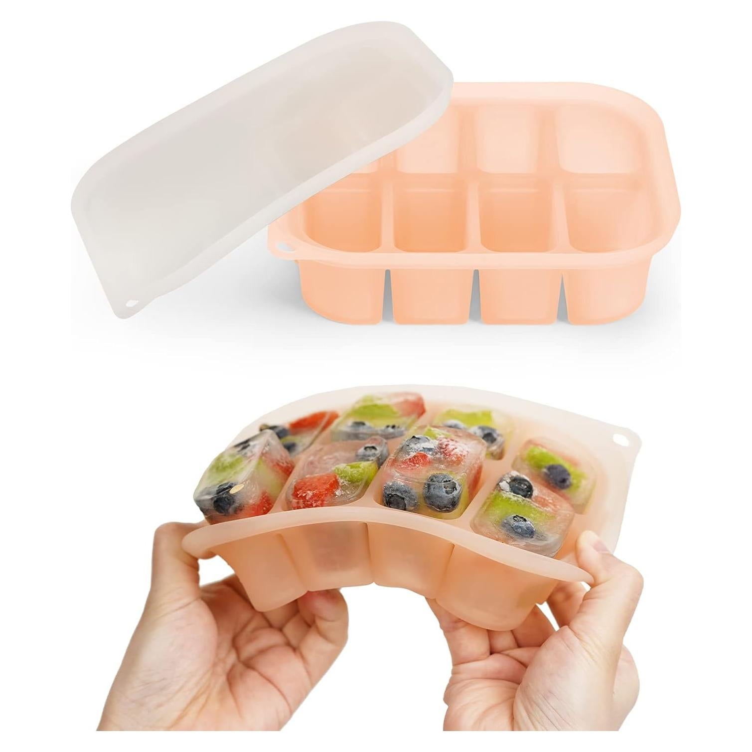 Bandeja de Congelación de Silicona Haakaa 8 Compartimentos 320g