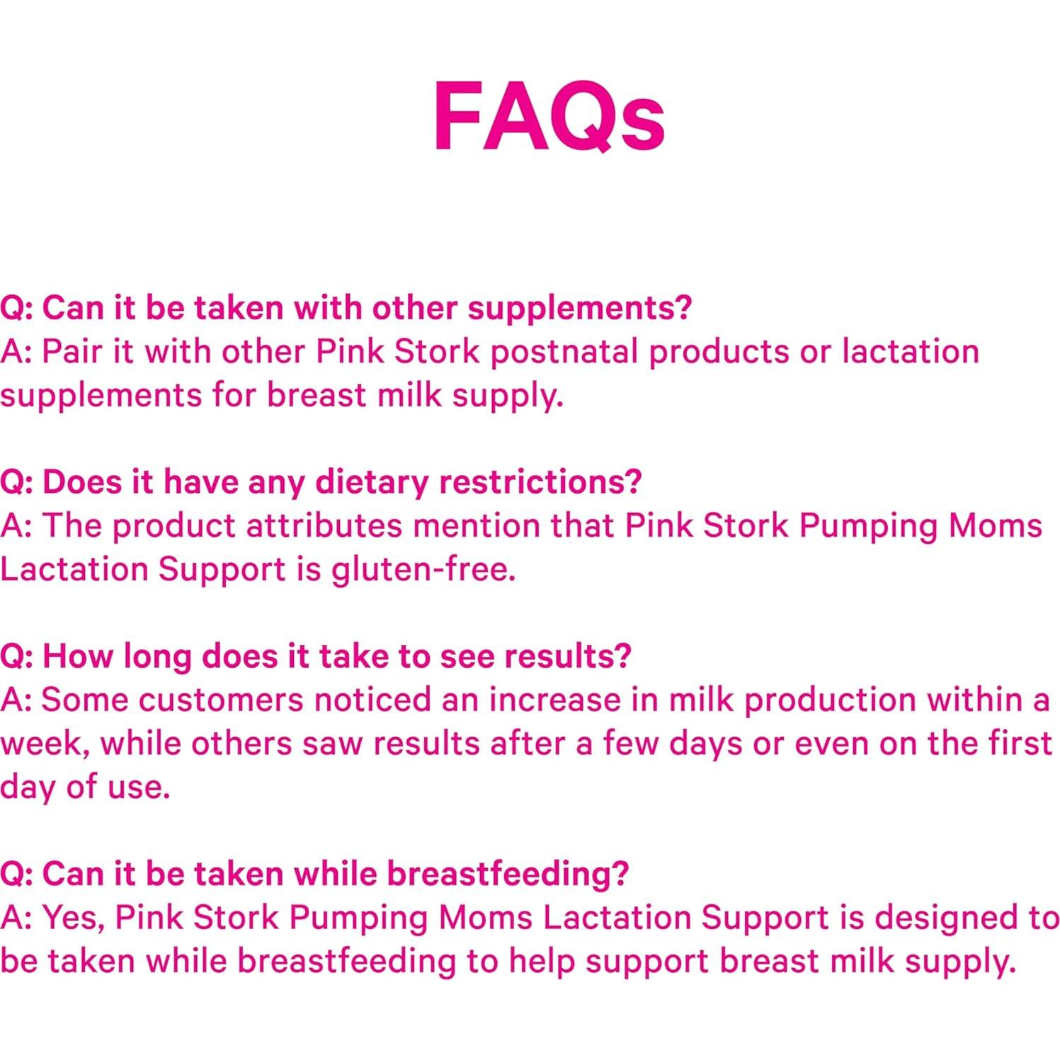 Suplemento de Lactancia Pink Stork - 180 Cápsulas con Moringa