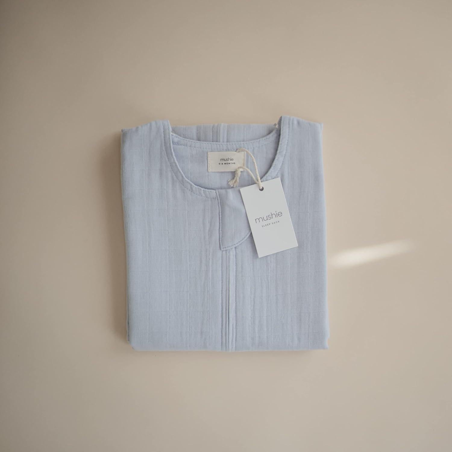Saco de Dormir para Bebés Mushie 100% Algodón Orgánico Azul