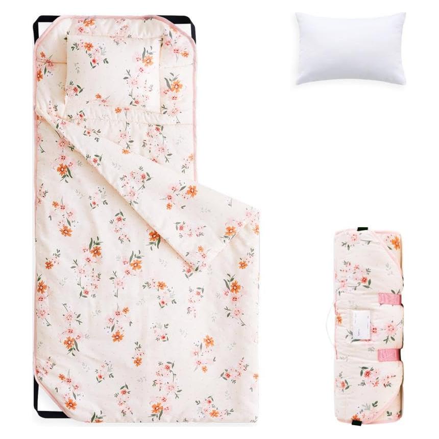 Esterilla de Siesta Algodón Despertar en Nube Rosa 132x56 cm