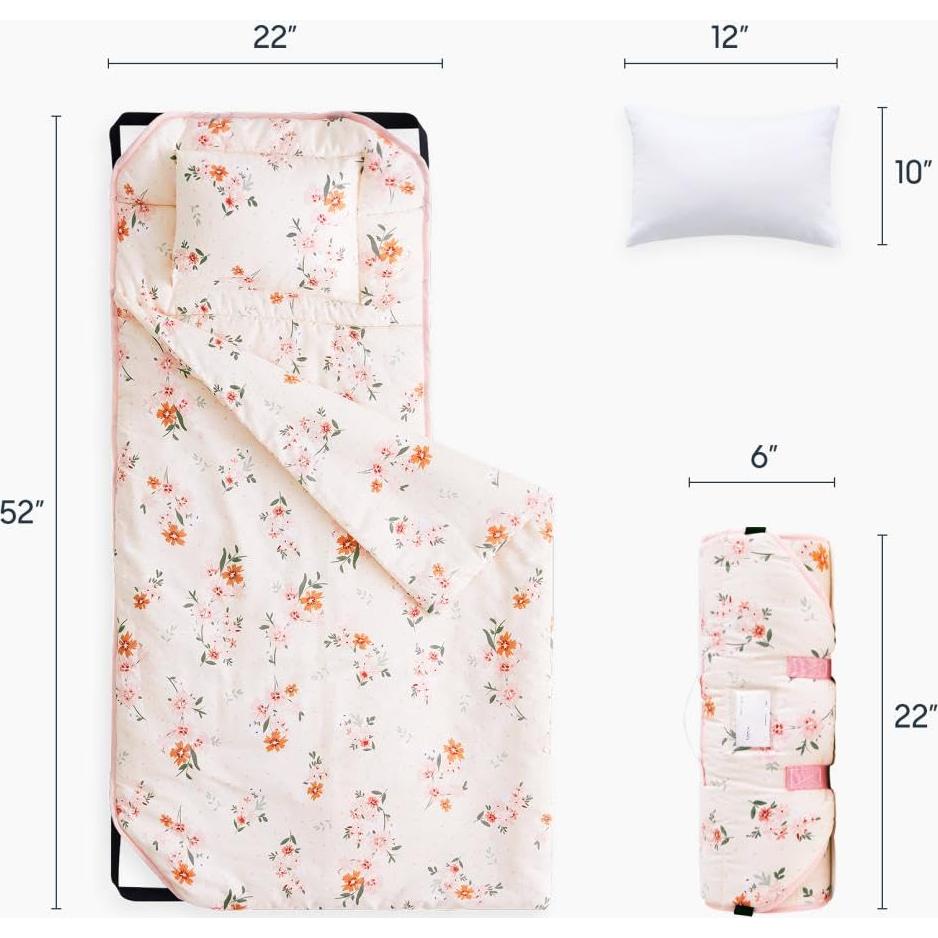 Esterilla de Siesta Algodón Despertar en Nube Rosa 132x56 cm