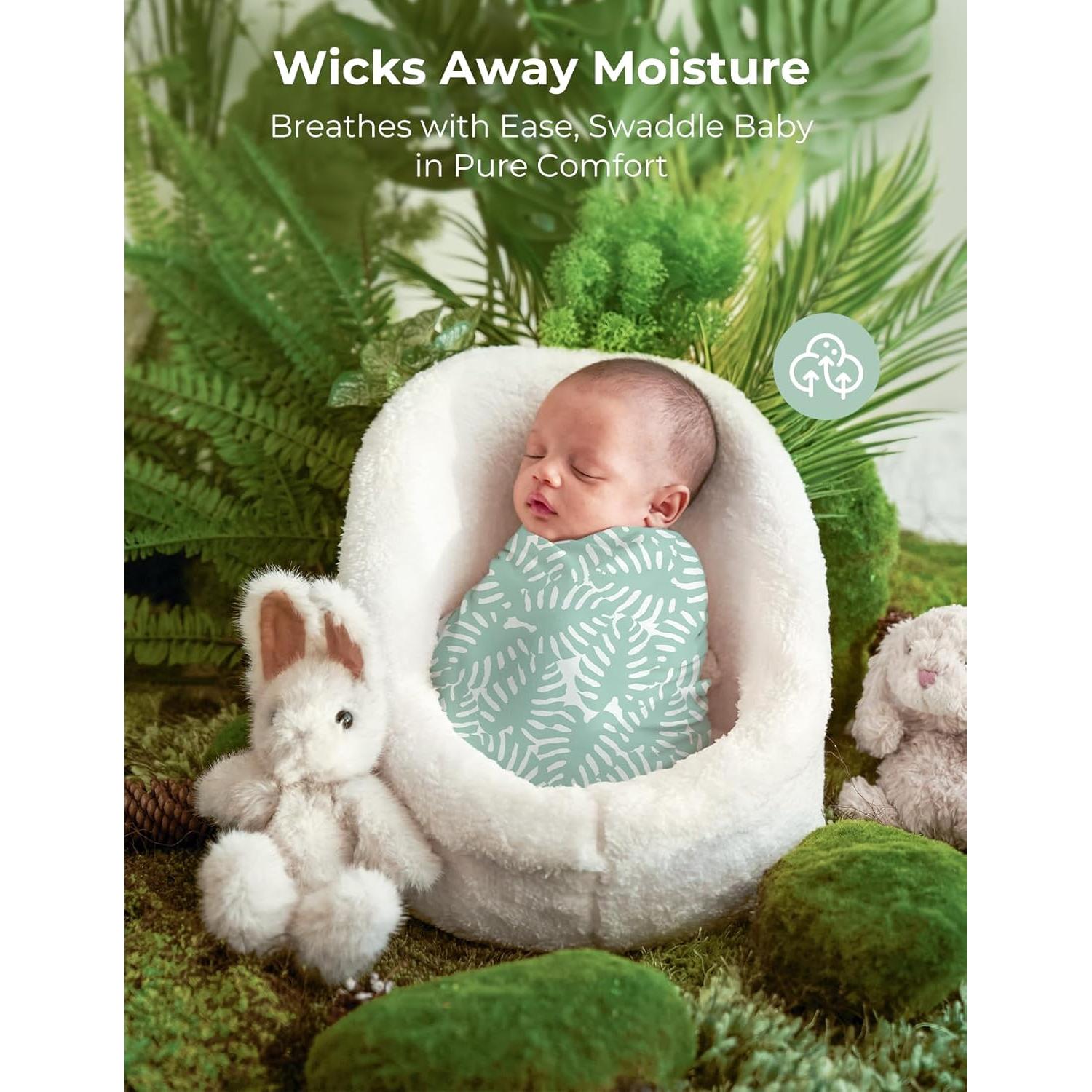 Manta de Envueltura Momcozy 119x119 cm Transpirable para Bebés