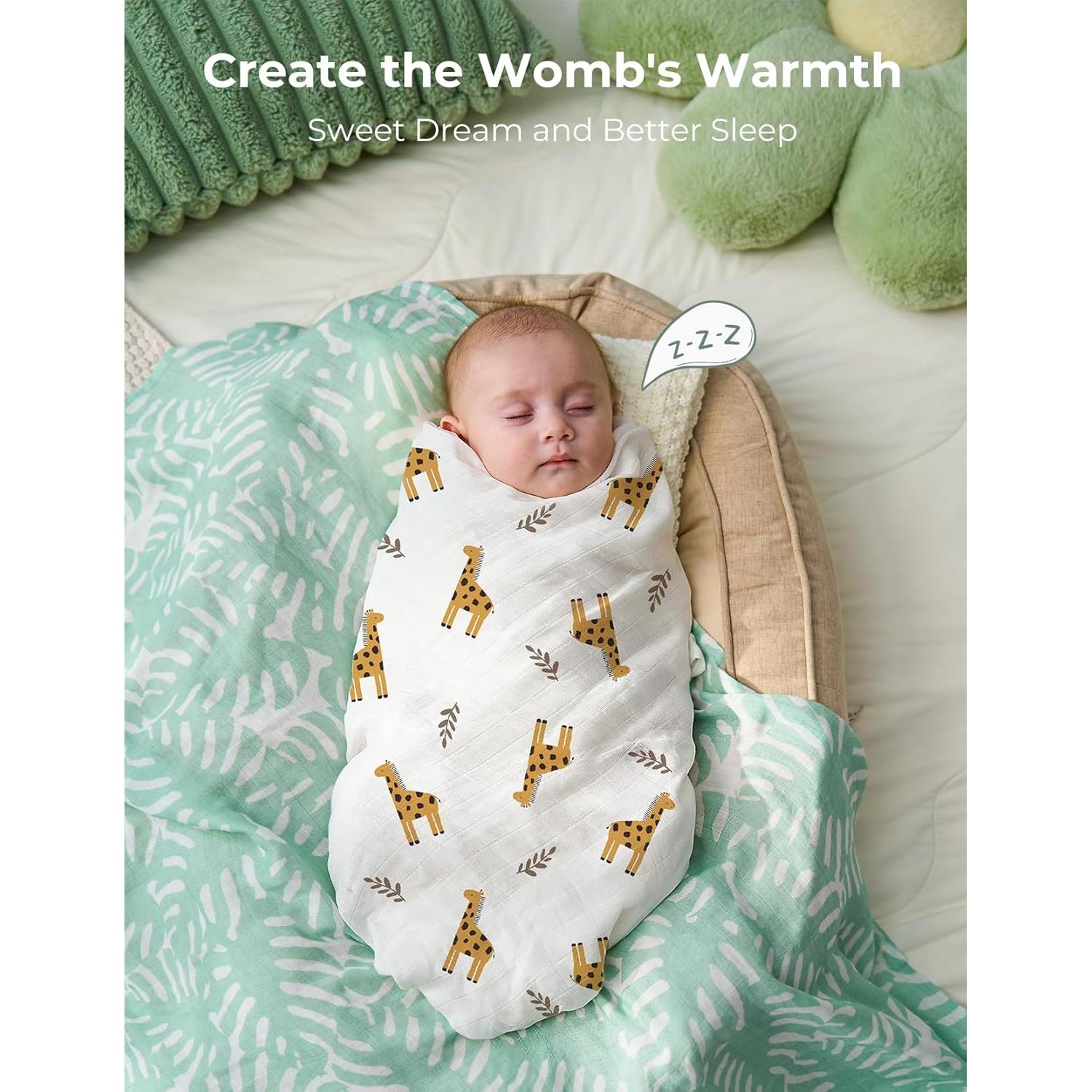 Manta de Envueltura Momcozy 119x119 cm Transpirable para Bebés