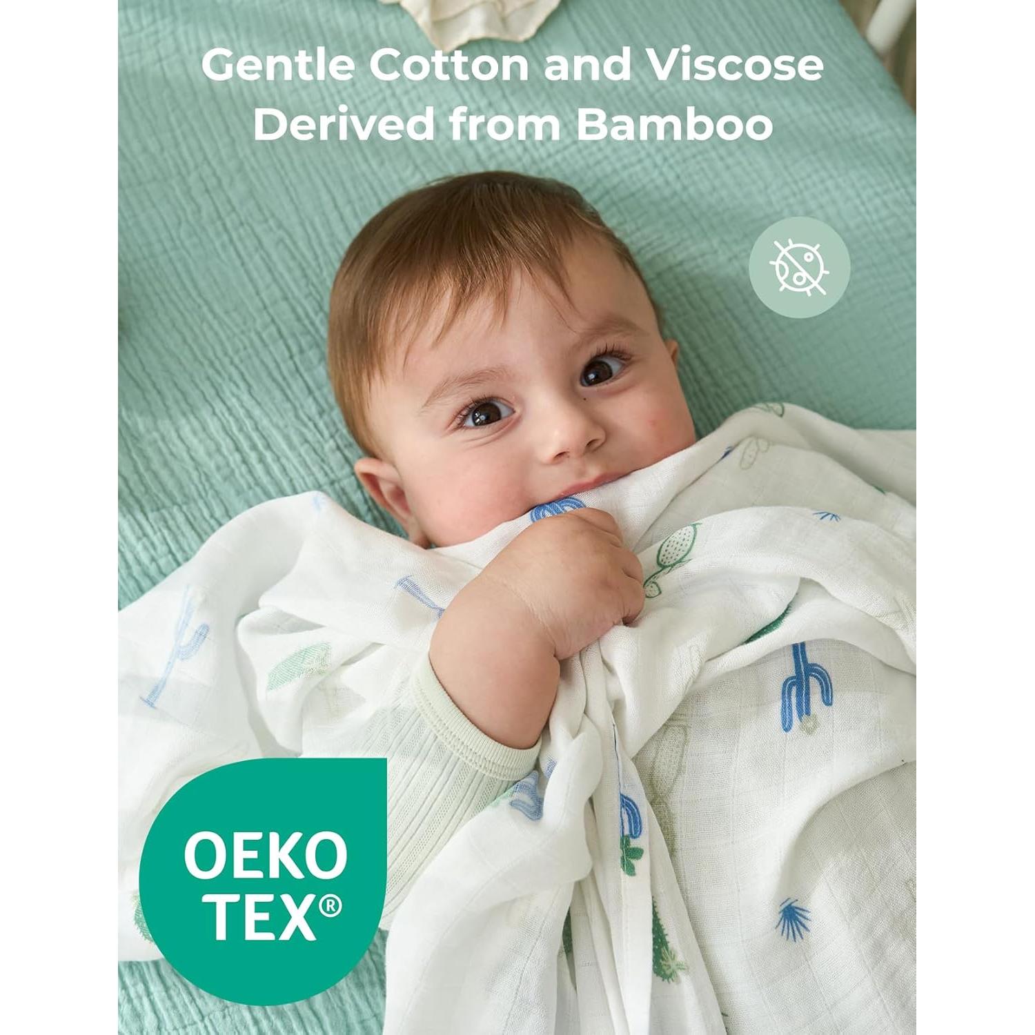 Manta de Envueltura Momcozy 119x119 cm Transpirable para Bebés