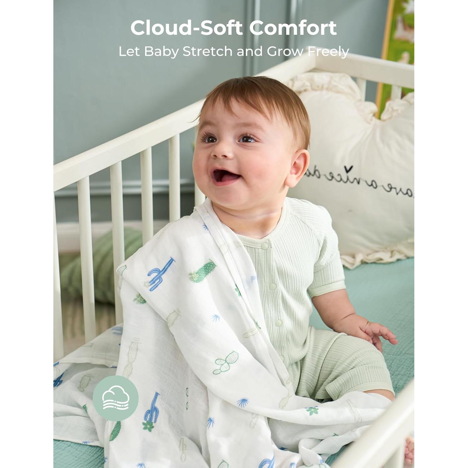 Manta de Envueltura Momcozy 119x119 cm Transpirable para Bebés