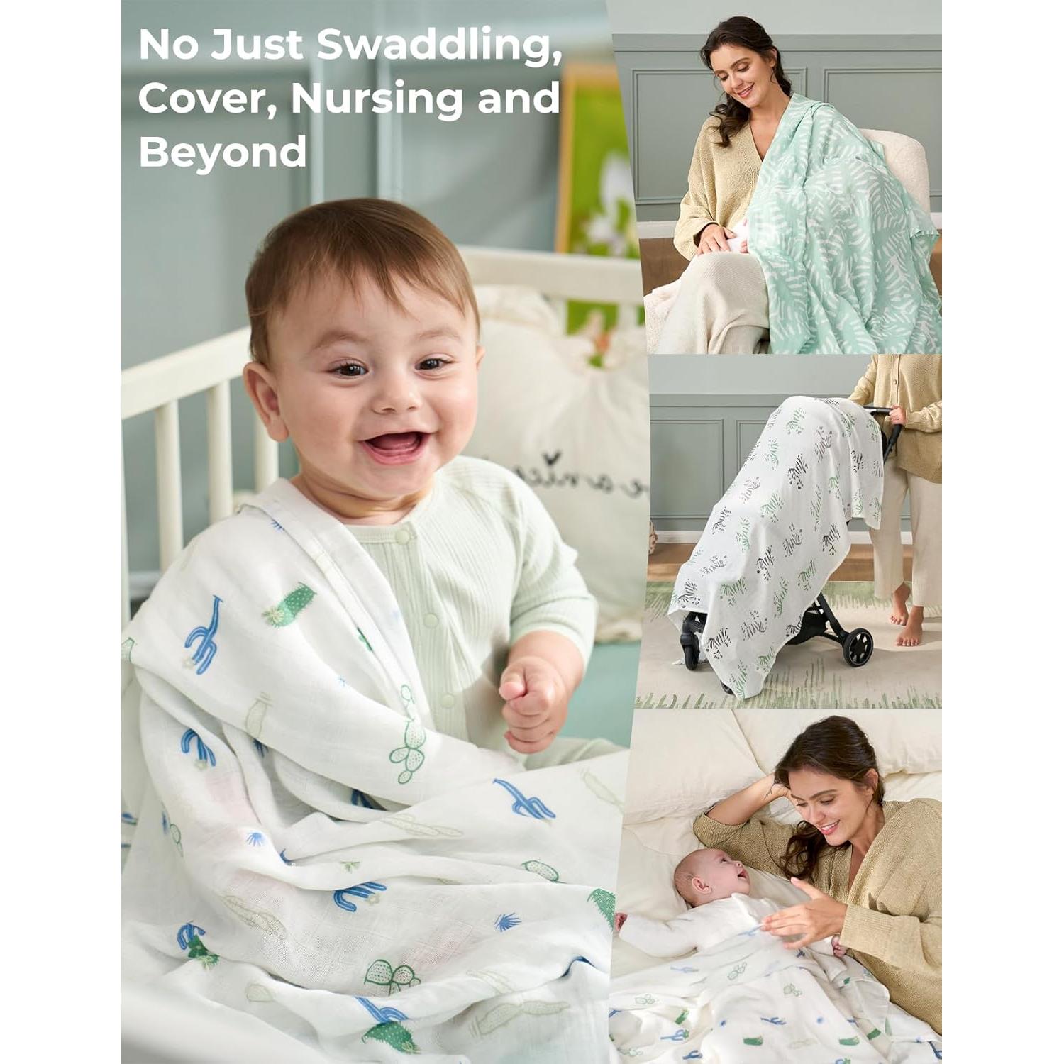 Manta de Envueltura Momcozy 119x119 cm Transpirable para Bebés