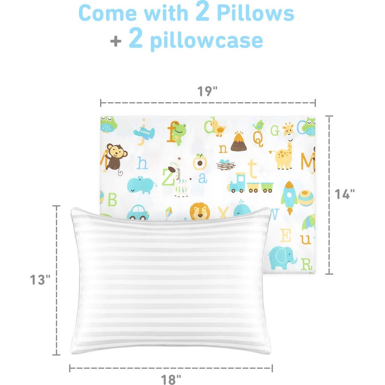 Almohada Infantil Babebay 33x46 cm Lavable Algodón Suave