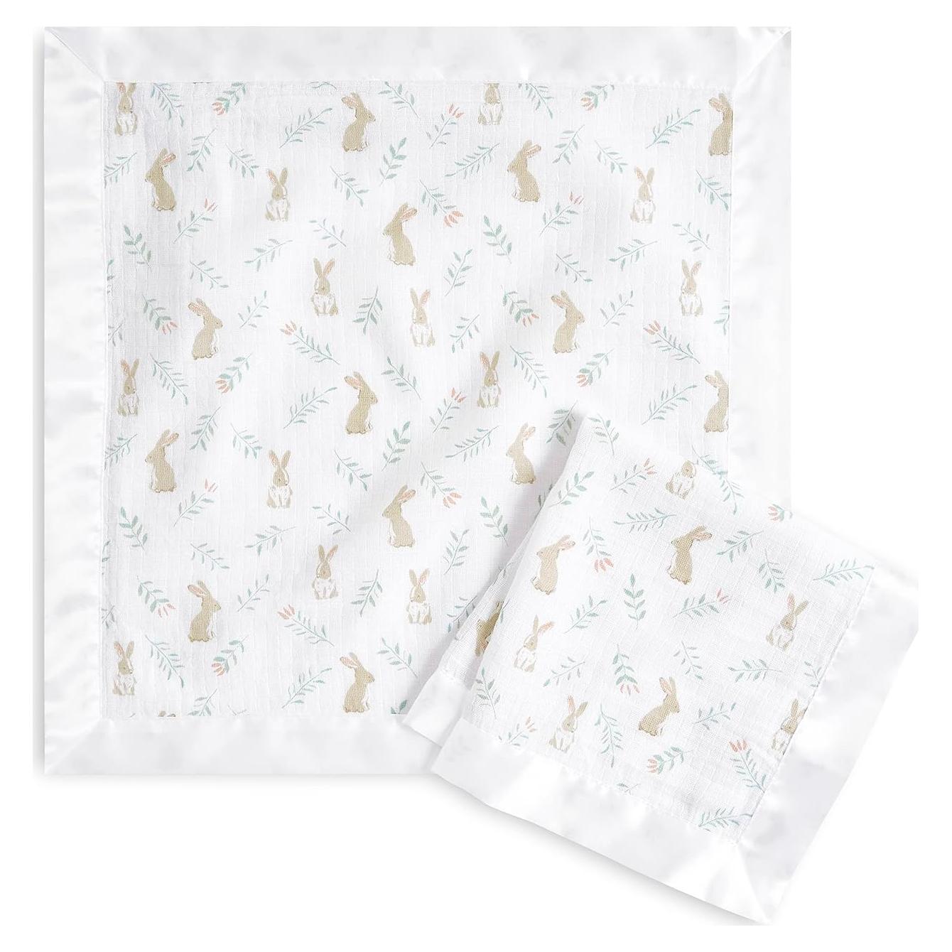 Mantas de Seguridad Aden + Anais 100% Muselina 2 Piezas Conejitos