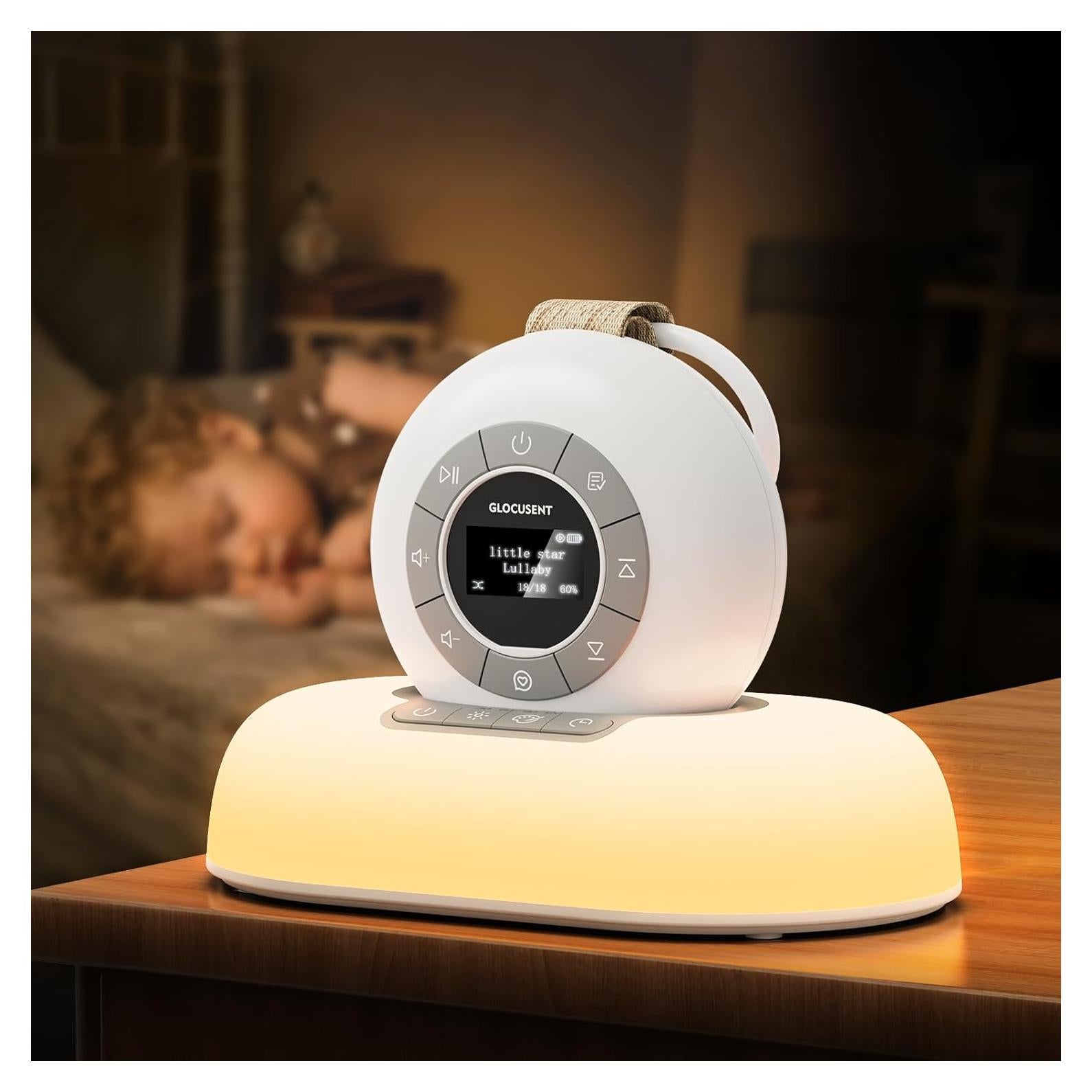 Máquina de Ruido Blanco Glocusent N13 con Luz Nocturna