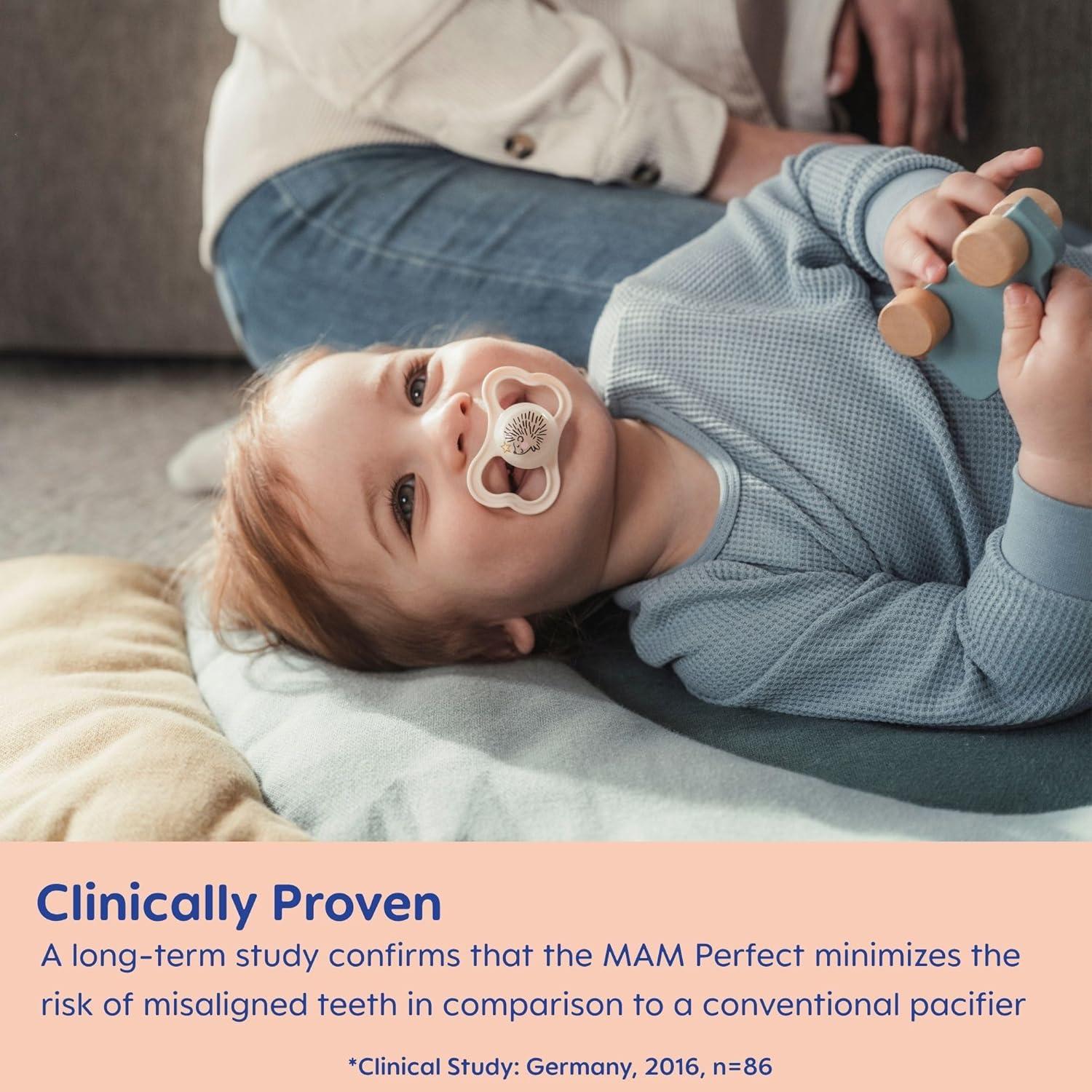 Chupete MAM Supreme Night 0-6 meses Azul, 2 unidades