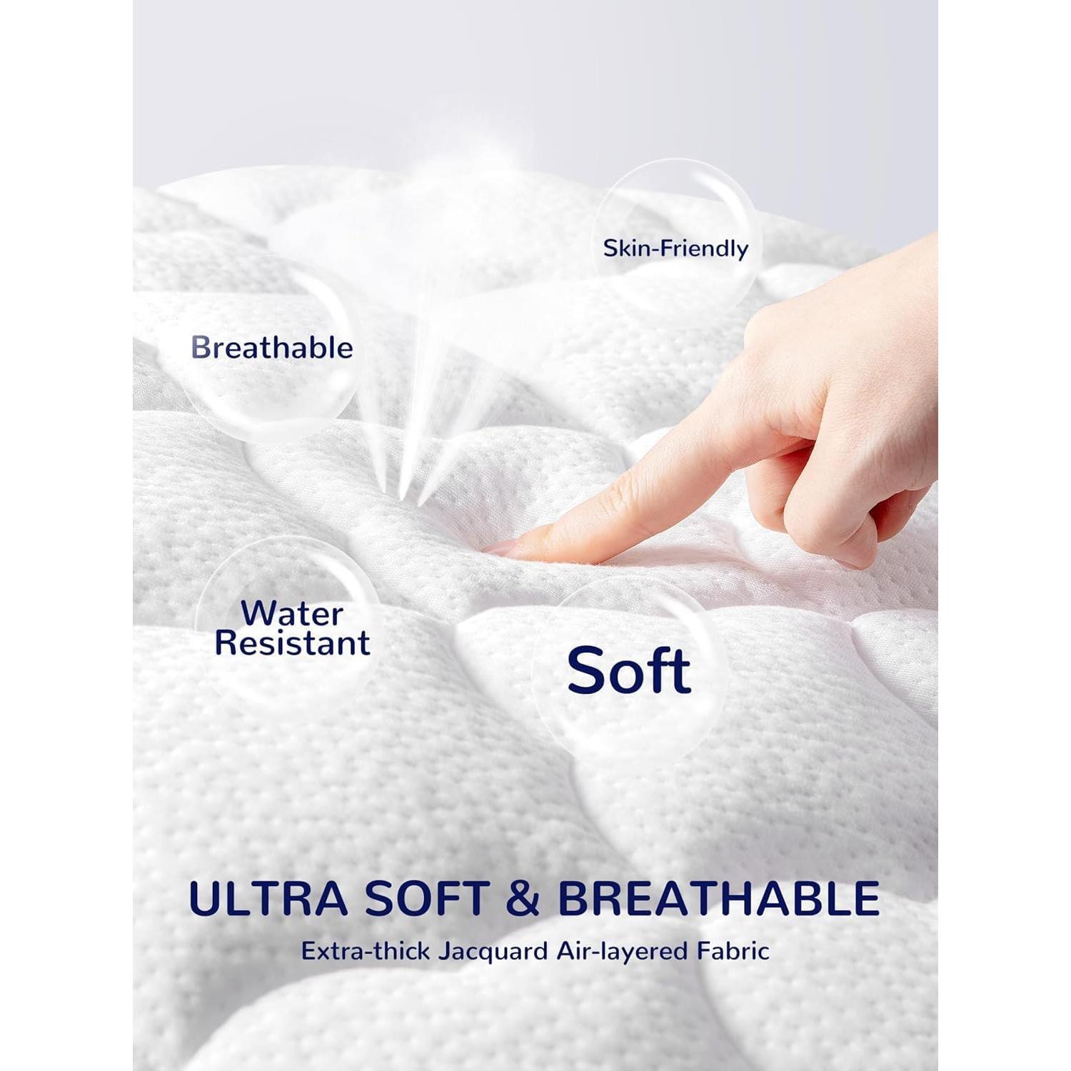 Protector de Colchón Impermeable SLEEP ZONE 71x132cm Blanco