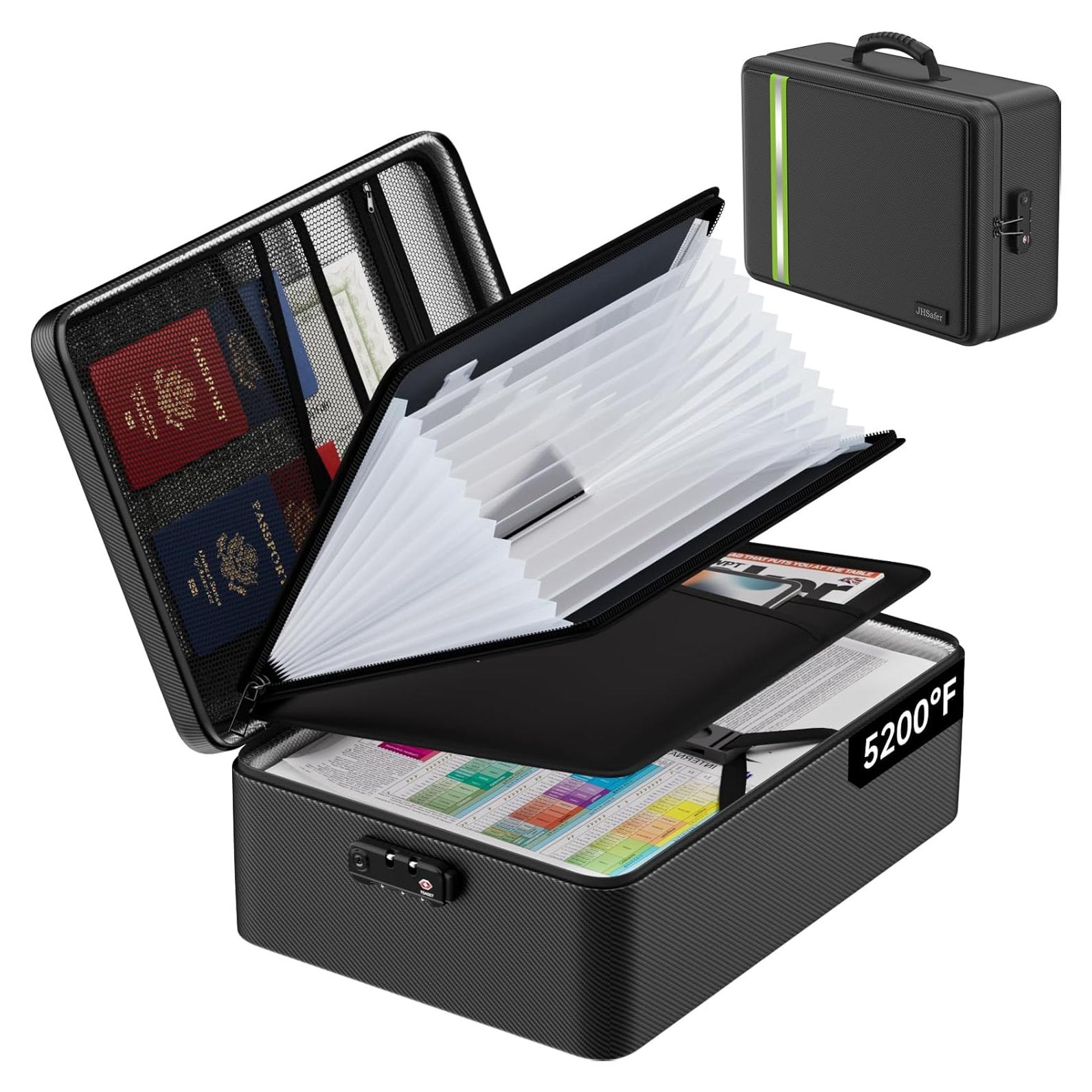 Bolsa de Documentos Ignífuga JIHOX 43x29 cm Impermeable