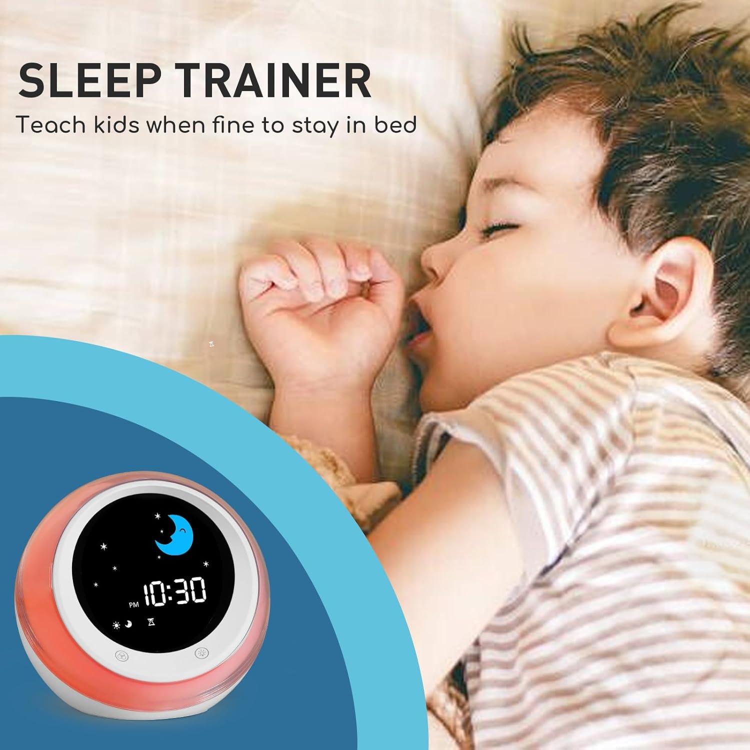 Reloj Despertador iHoo para Niños con Luz Nocturna y Alarma
