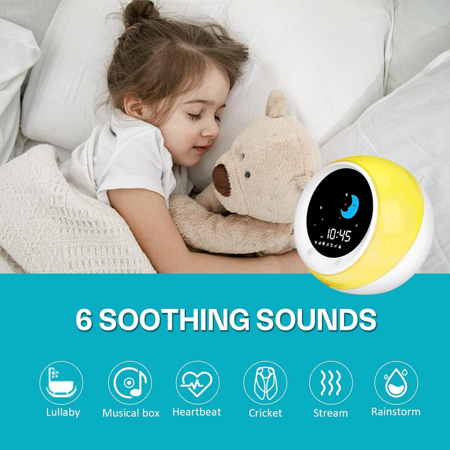 Reloj Despertador iHoo para Niños con Luz Nocturna y Alarma