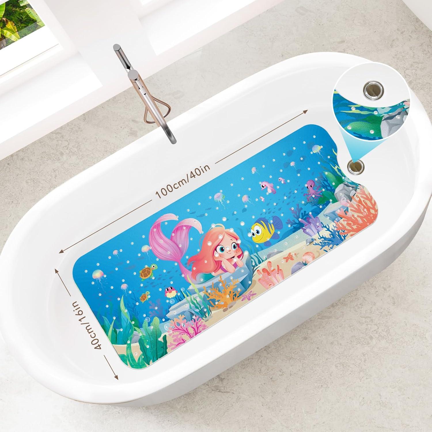 Alfombrilla de Baño Antideslizante SHUCHING Sirena 101.6x40.6cm