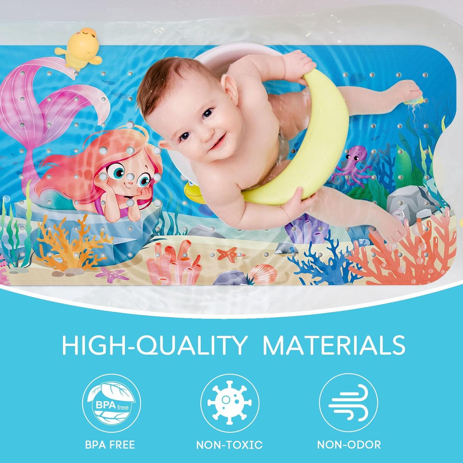 Alfombrilla de Baño Antideslizante SHUCHING Sirena 101.6x40.6cm