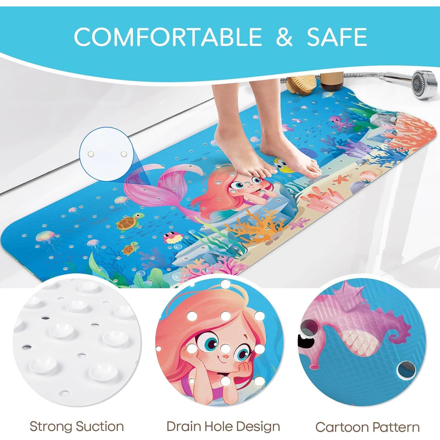 Alfombrilla de Baño Antideslizante SHUCHING Sirena 101.6x40.6cm