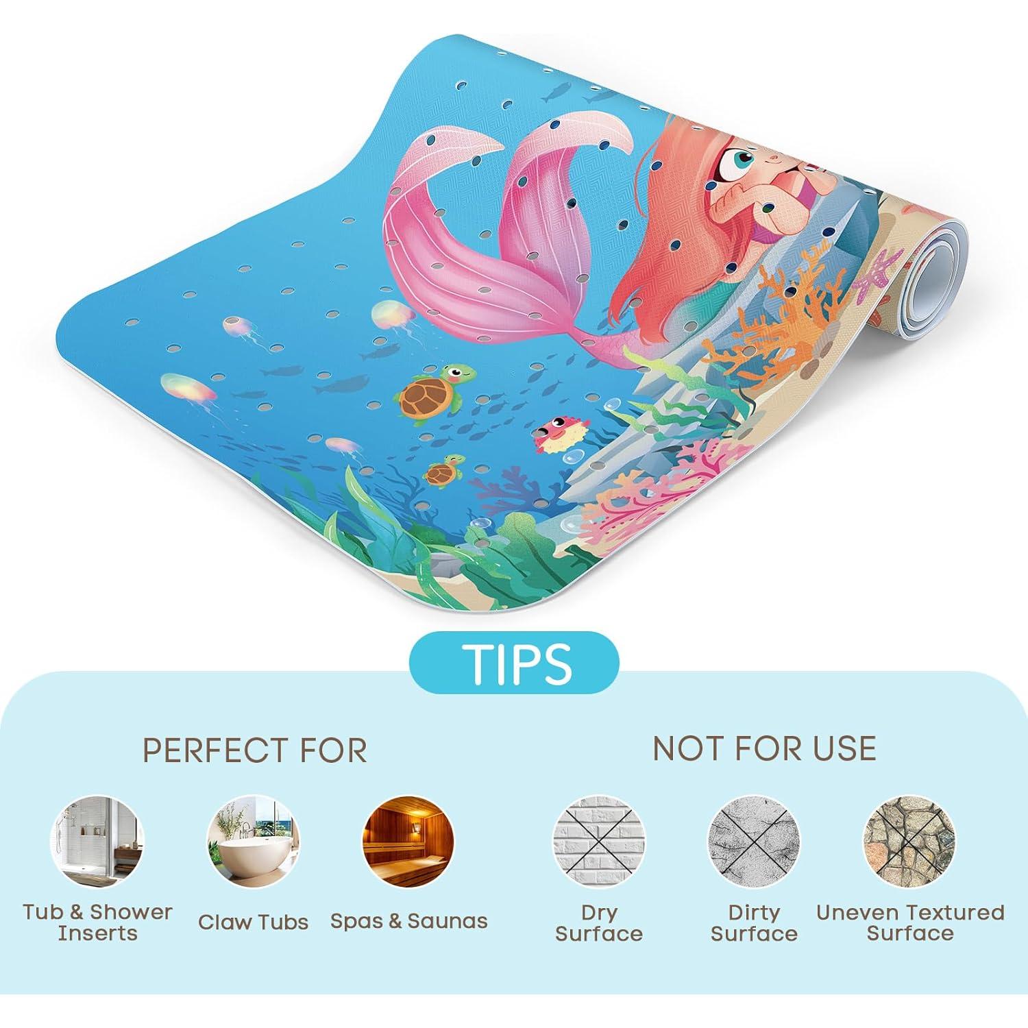 Alfombrilla de Baño Antideslizante SHUCHING Sirena 101.6x40.6cm