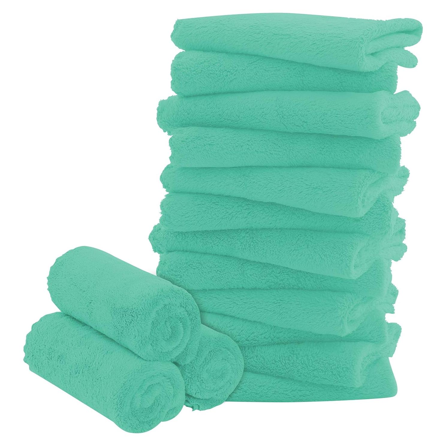 Toallitas para Bebés BAMBOO QUEEN 16 Unidades 25.4x25.4 cm Verde Aqua