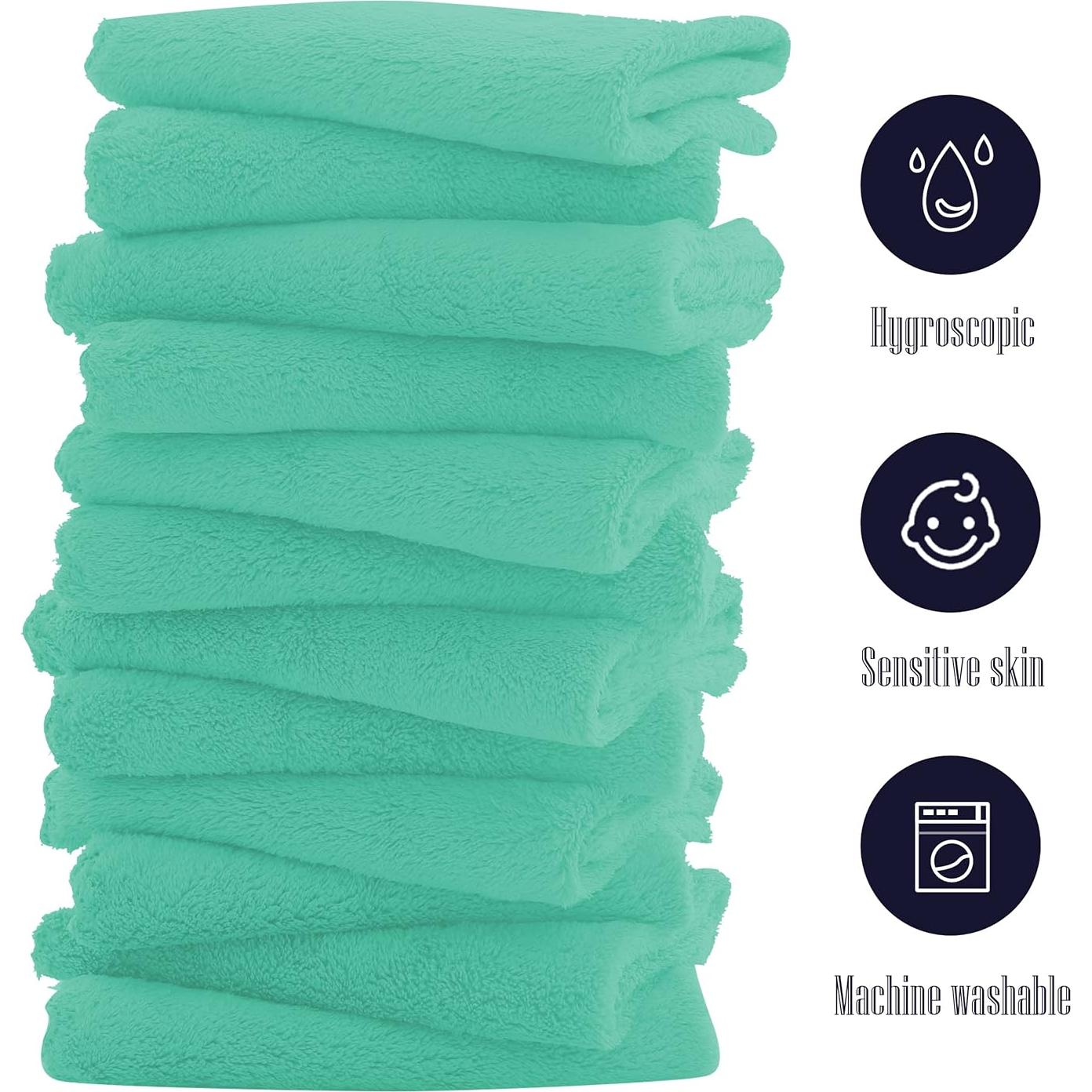 Toallitas para Bebés BAMBOO QUEEN 16 Unidades 25.4x25.4 cm Verde Aqua