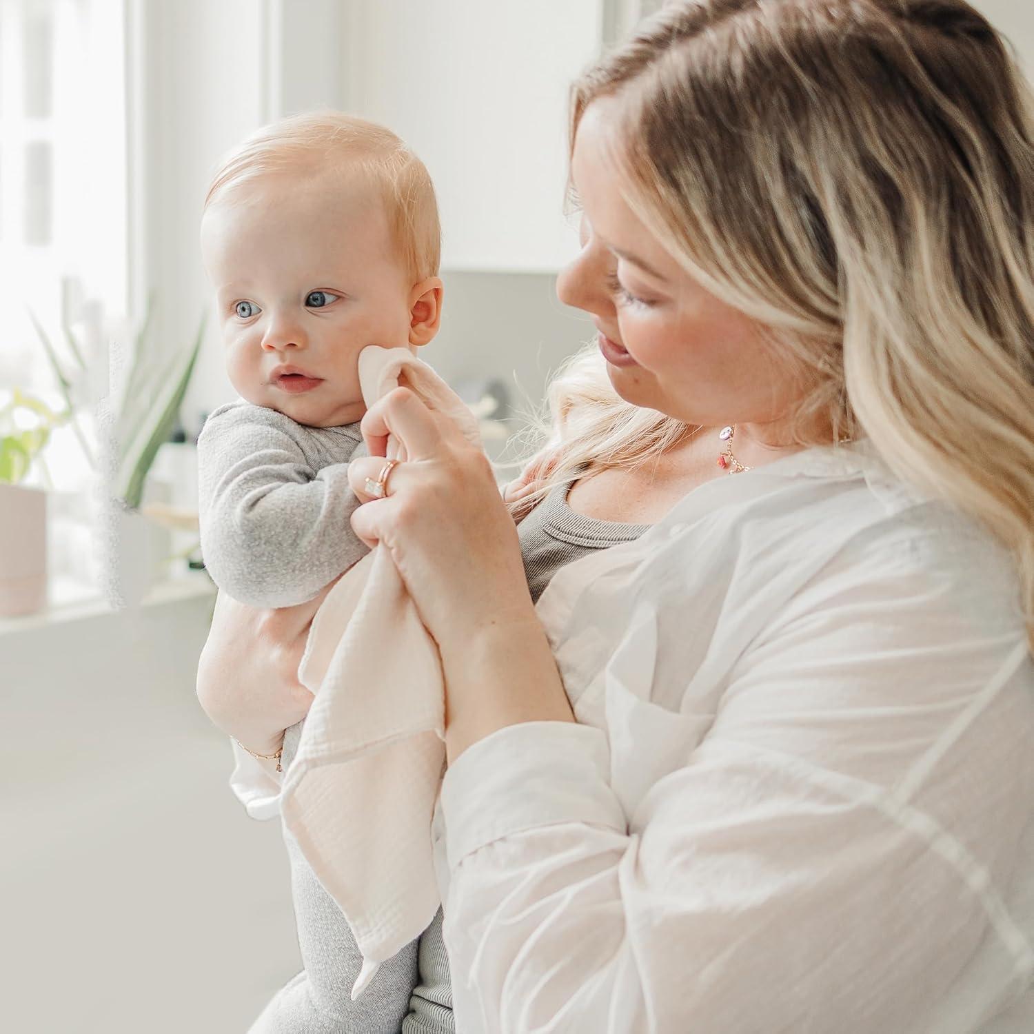 Toallitas de Muselina para Bebés Konssy 7 Unidades 28x28 cm