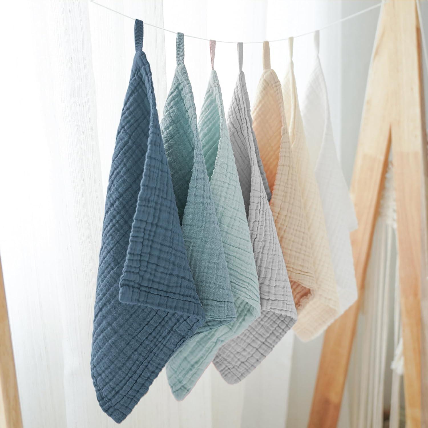 Toallitas de Muselina para Bebés Konssy 7 Unidades 28x28 cm