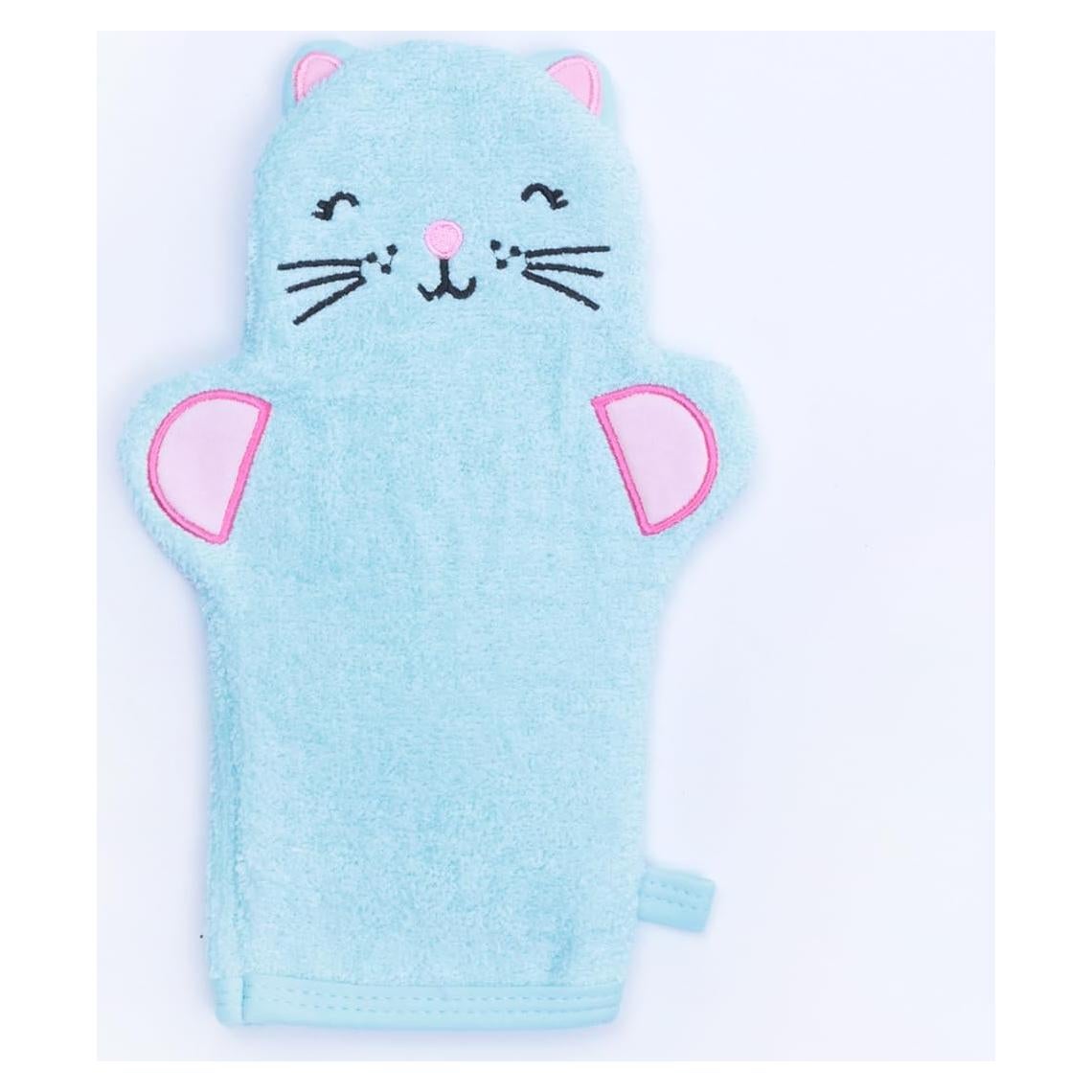 Mitón de Baño Orgánico JN&LULU para Bebés - Algodón Suave Exfoliante