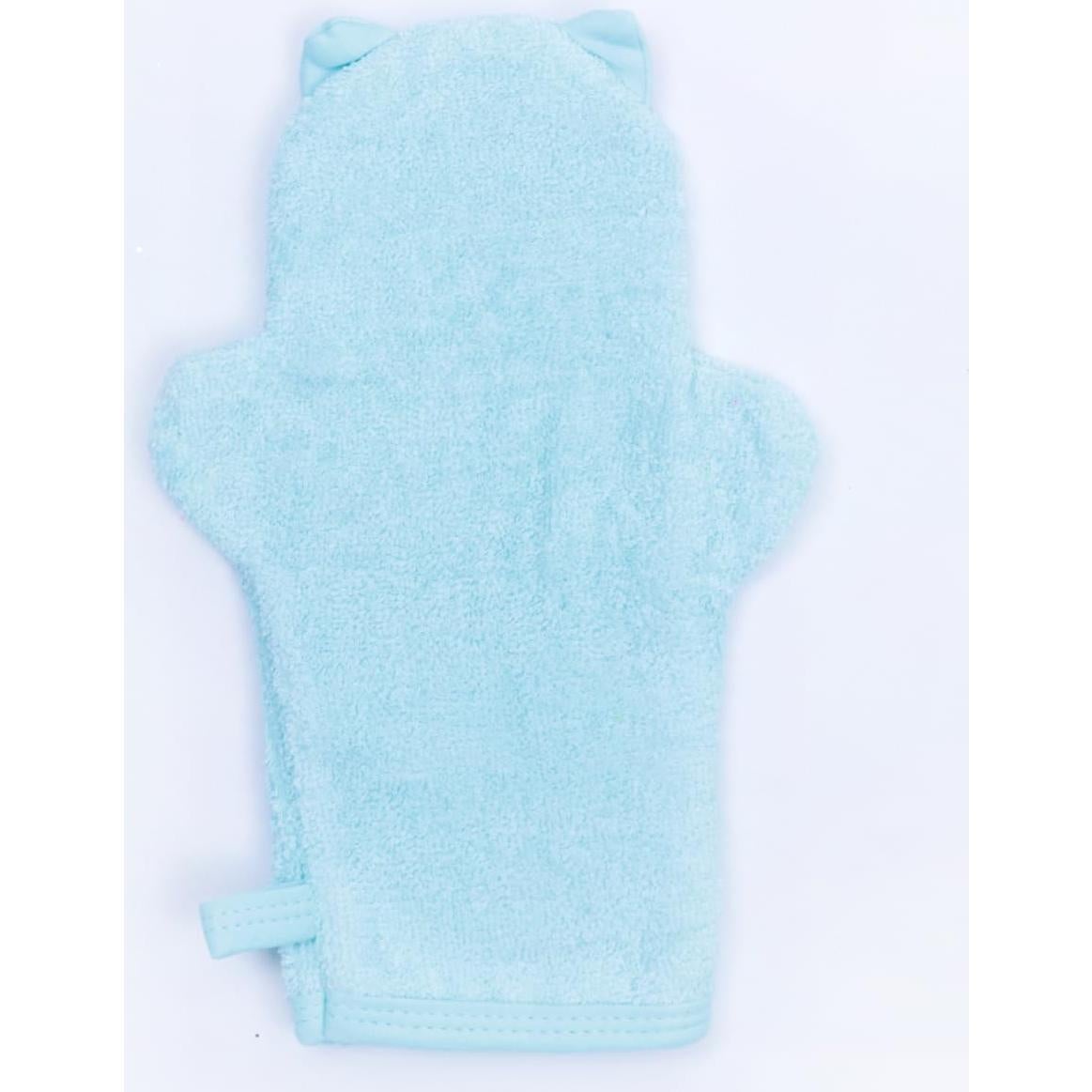 Mitón de Baño Orgánico JN&LULU para Bebés - Algodón Suave Exfoliante