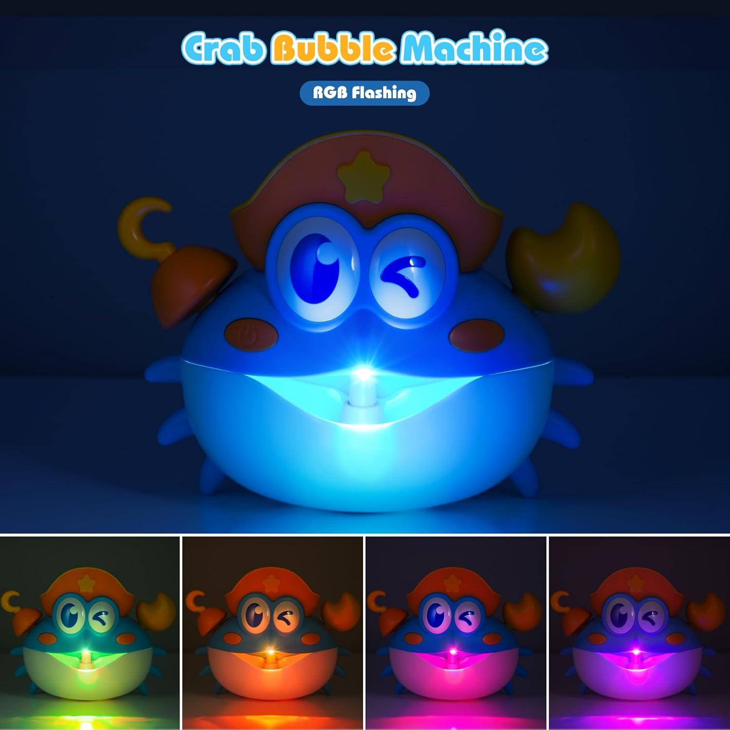 Máquina de Burbujas de Cangrejo Toyjolka con Luces LED