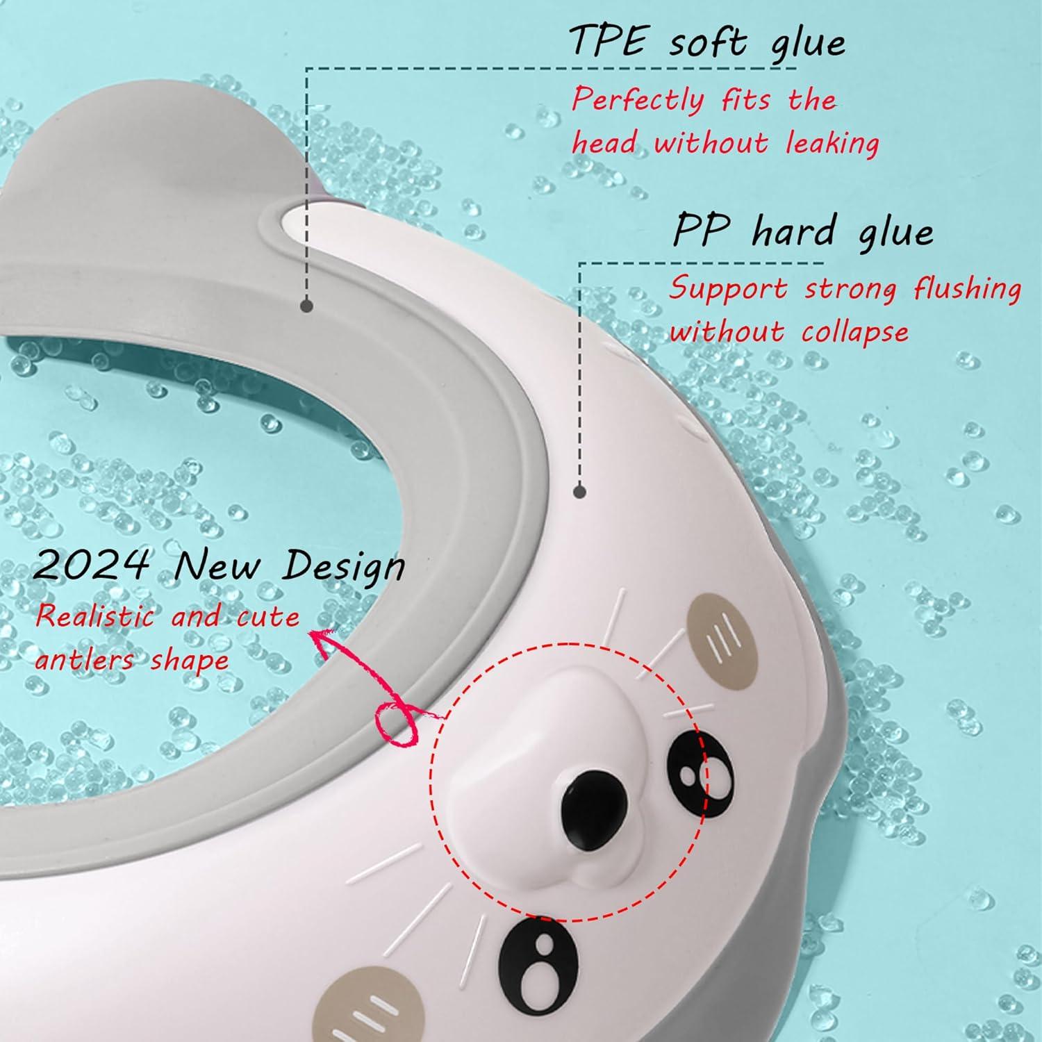 Gorro de Ducha para Bebé León Marino - Protección Ojos y Oídos
