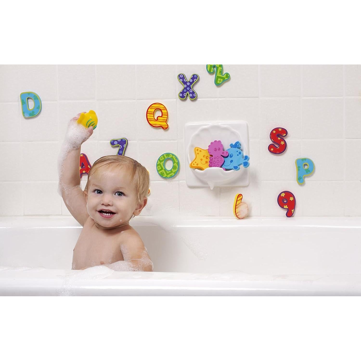 Nuby Set de Animales de Baño Flotantes de Espuma 16 Piezas