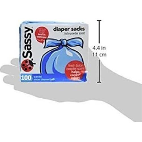 Bolsas Desechables para Pañales Sassy 100 Unidades Aroma Talco