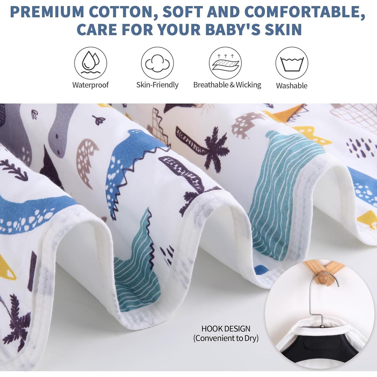 Alfombrilla para Cambiar Pañales Bnditeu 61x76cm Dinosaurio Azul