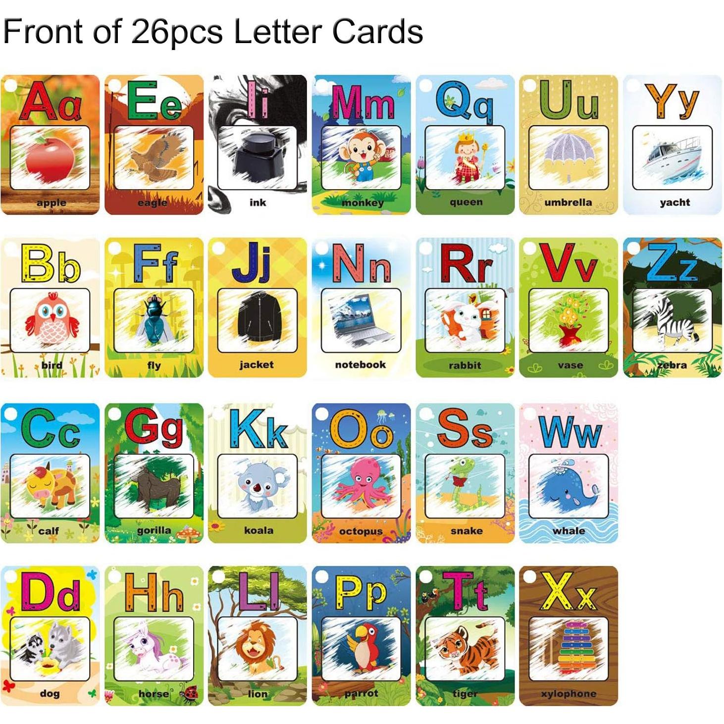 Tarjetas de Agua Coolplay A-Z para Niños - 26 Piezas Educativas