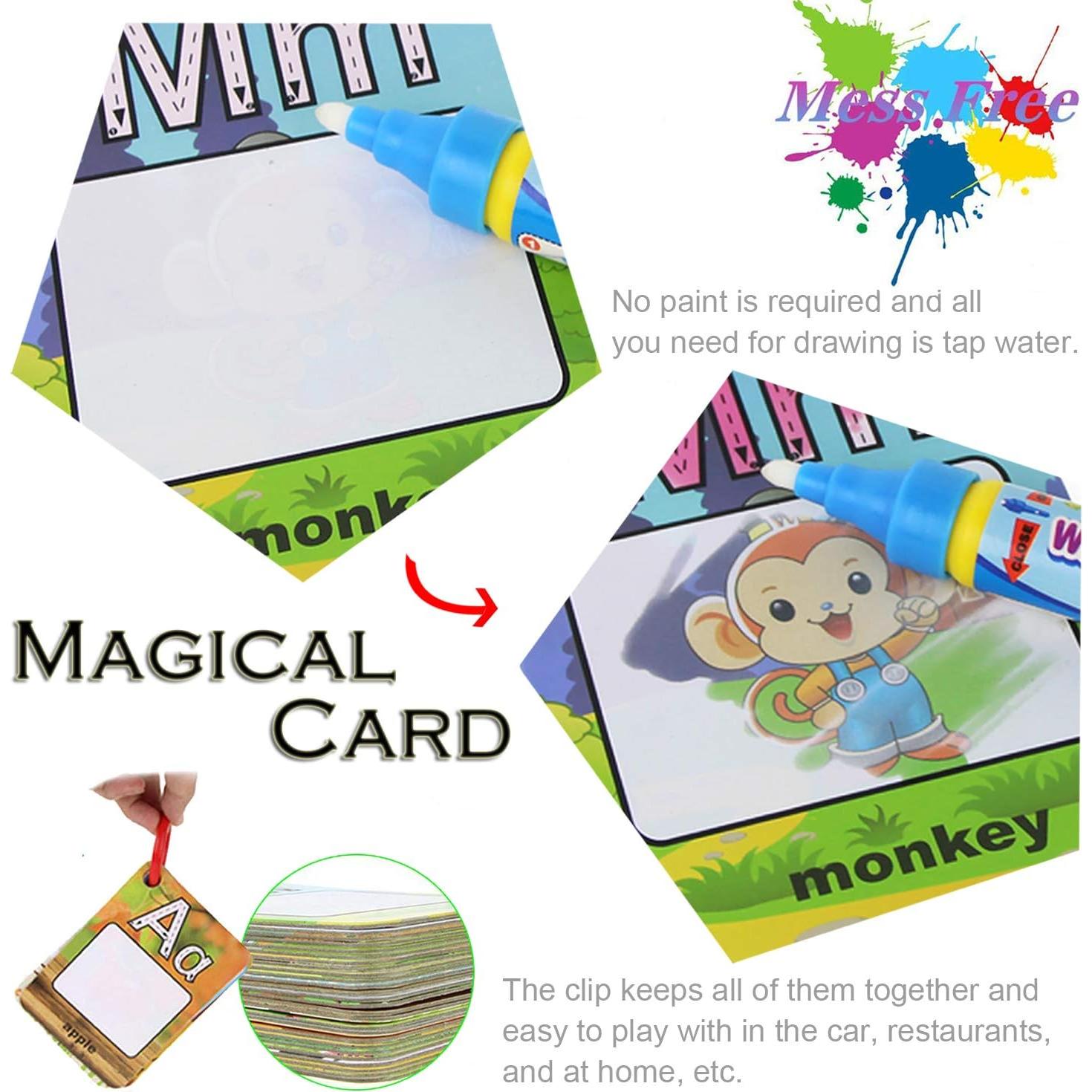 Tarjetas de Agua Coolplay A-Z para Niños - 26 Piezas Educativas