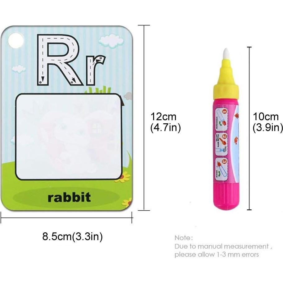 Tarjetas de Agua Coolplay A-Z para Niños - 26 Piezas Educativas