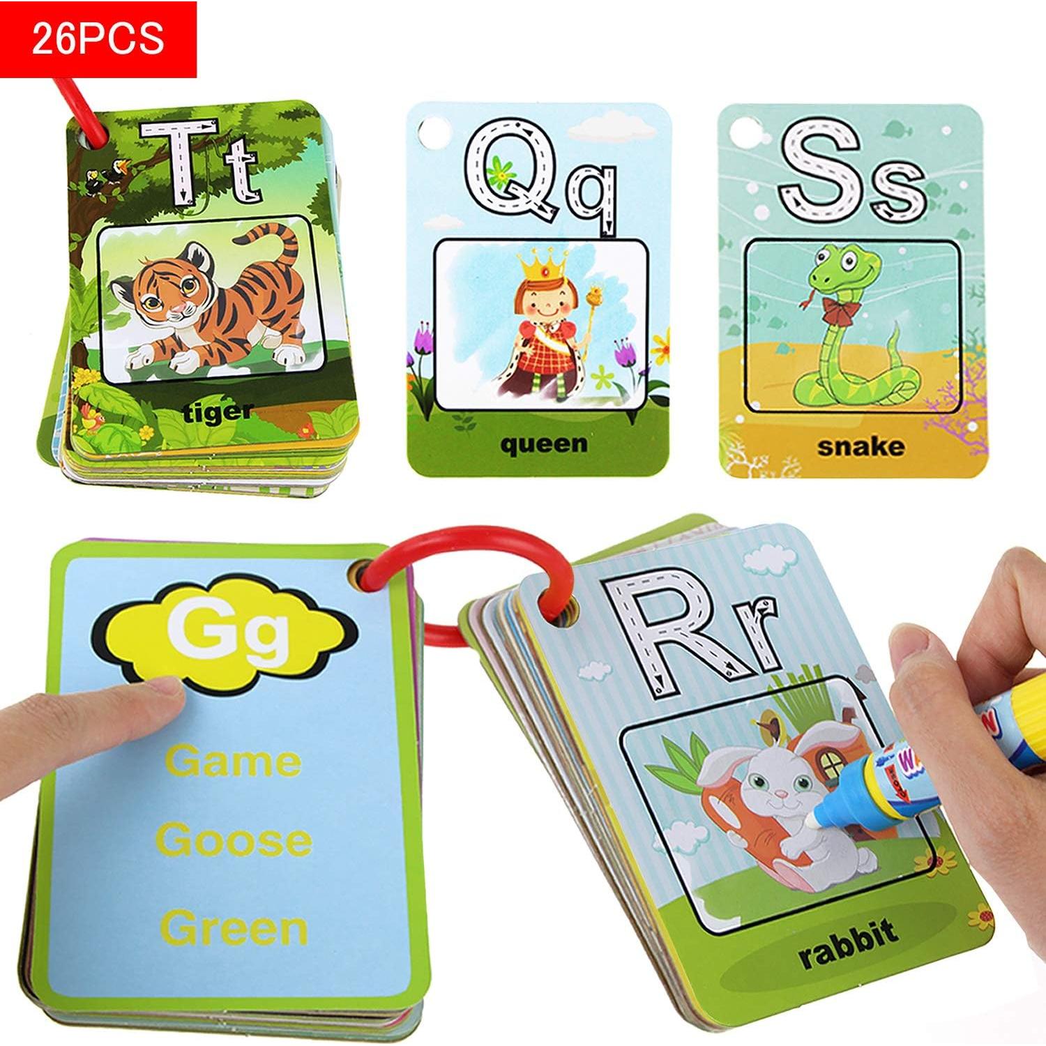 Tarjetas de Agua Coolplay A-Z para Niños - 26 Piezas Educativas